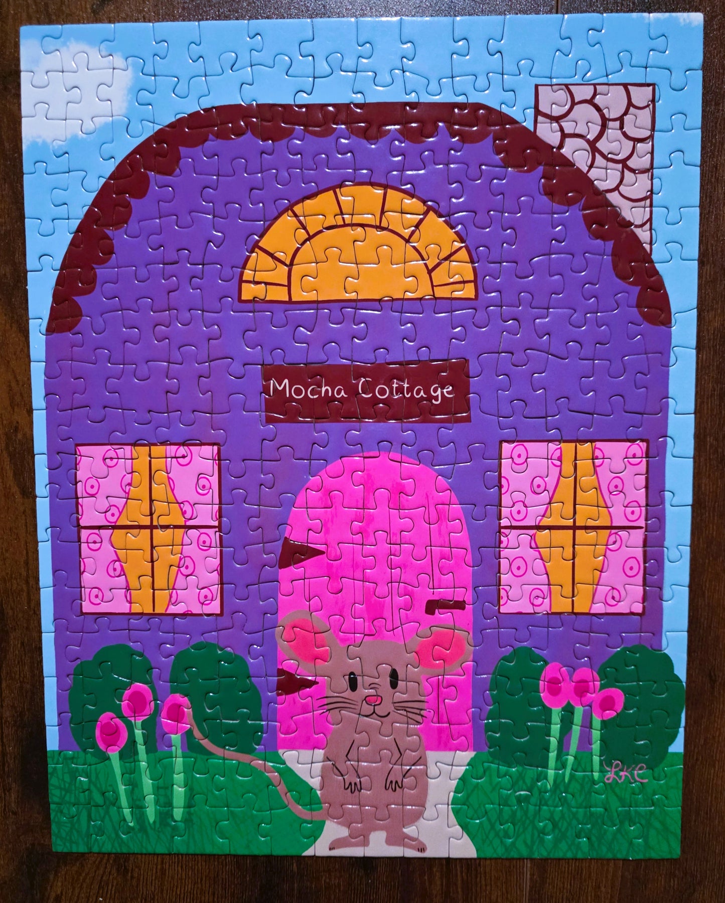 Puzzle, Mocha Mouse and His Cottage, Jigsaw Puzzle, Family Fun, 110-520 Pieces