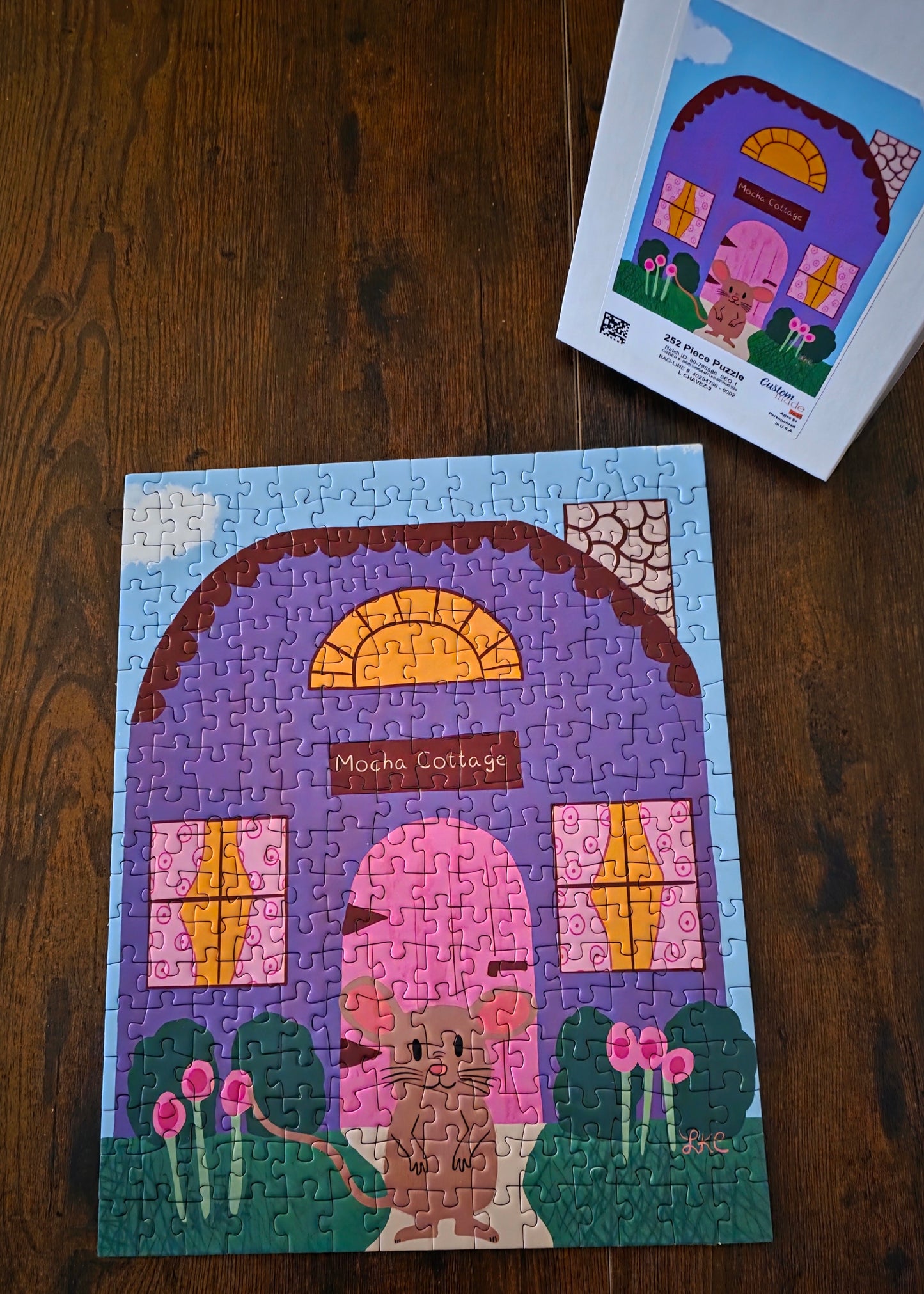 Puzzle, Mocha Mouse and His Cottage, Jigsaw Puzzle, Family Fun, 110-520 Pieces