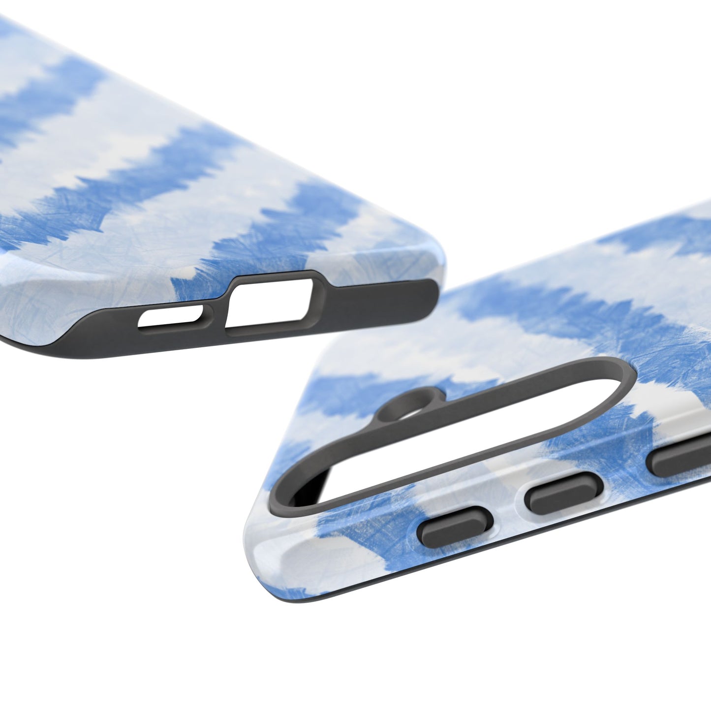 Chunky Blue Stripes Phone Case| Tough Case