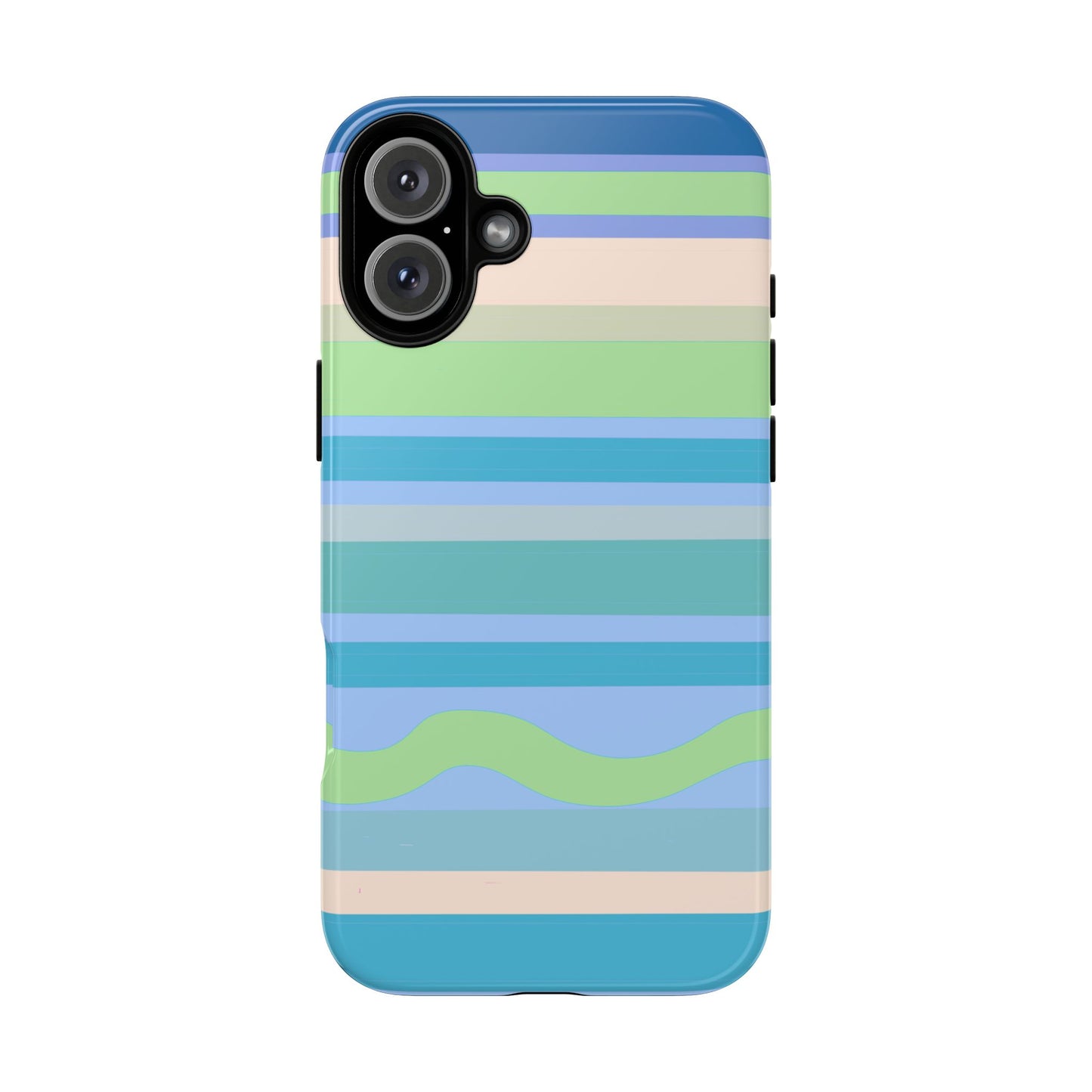 Cool Blue Stripes Phone Case| Tough Case