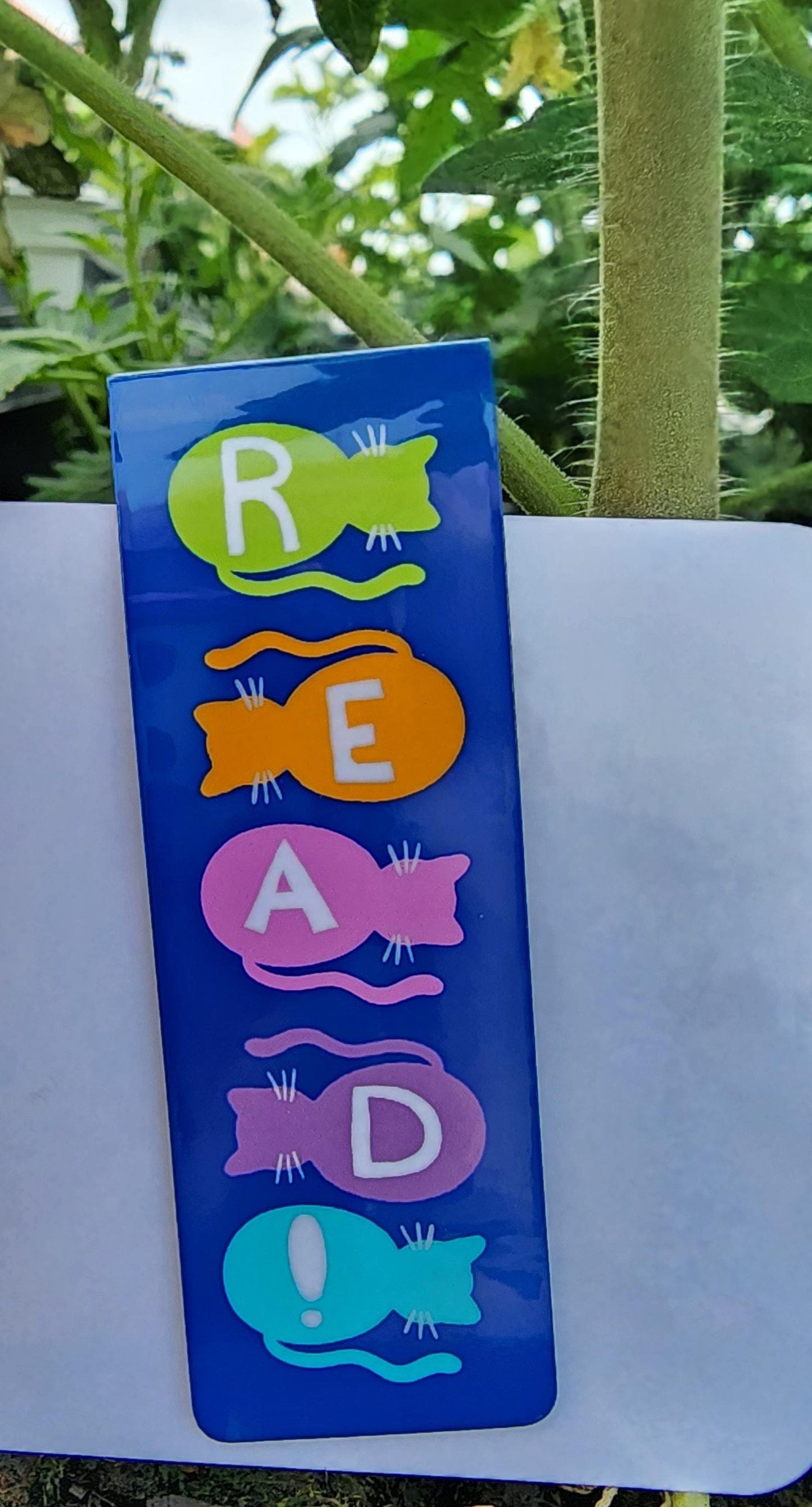 Magnetic Bookmark Cat Book Mark With Word "READ!"