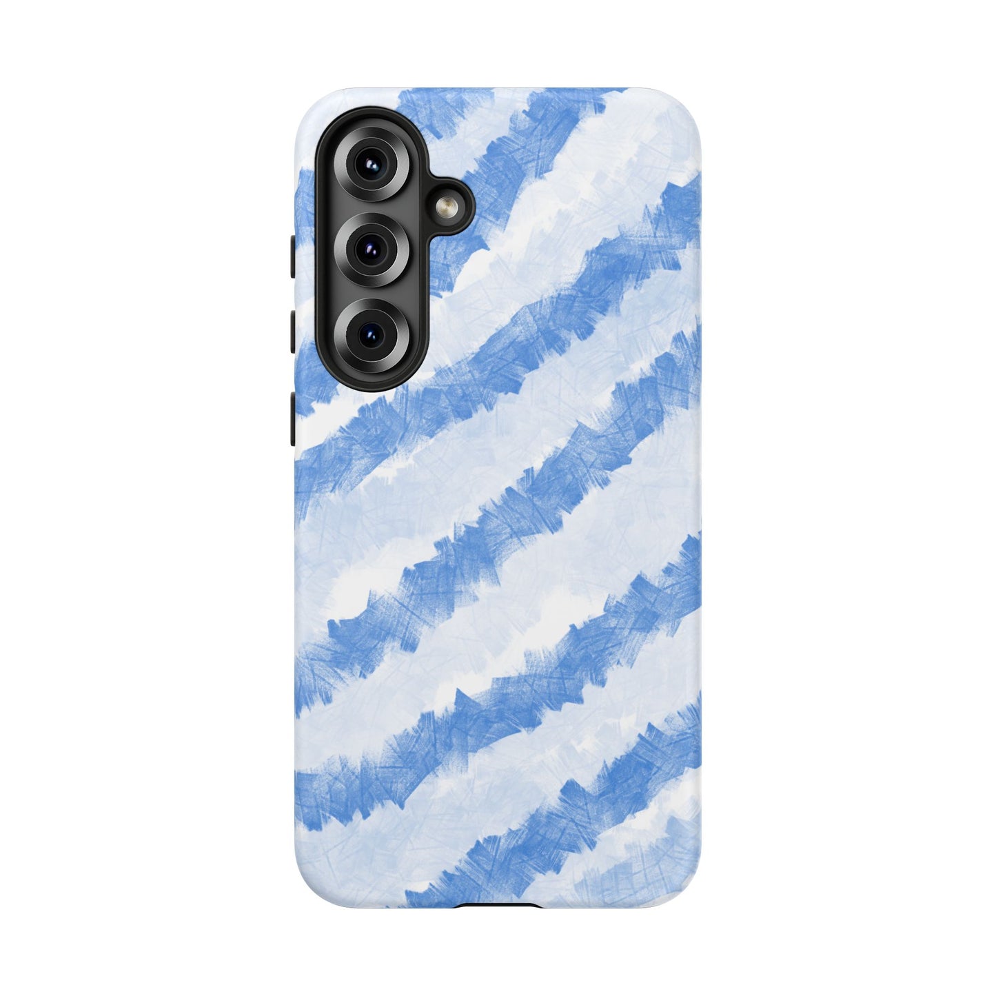 Chunky Blue Stripes Phone Case| Tough Case