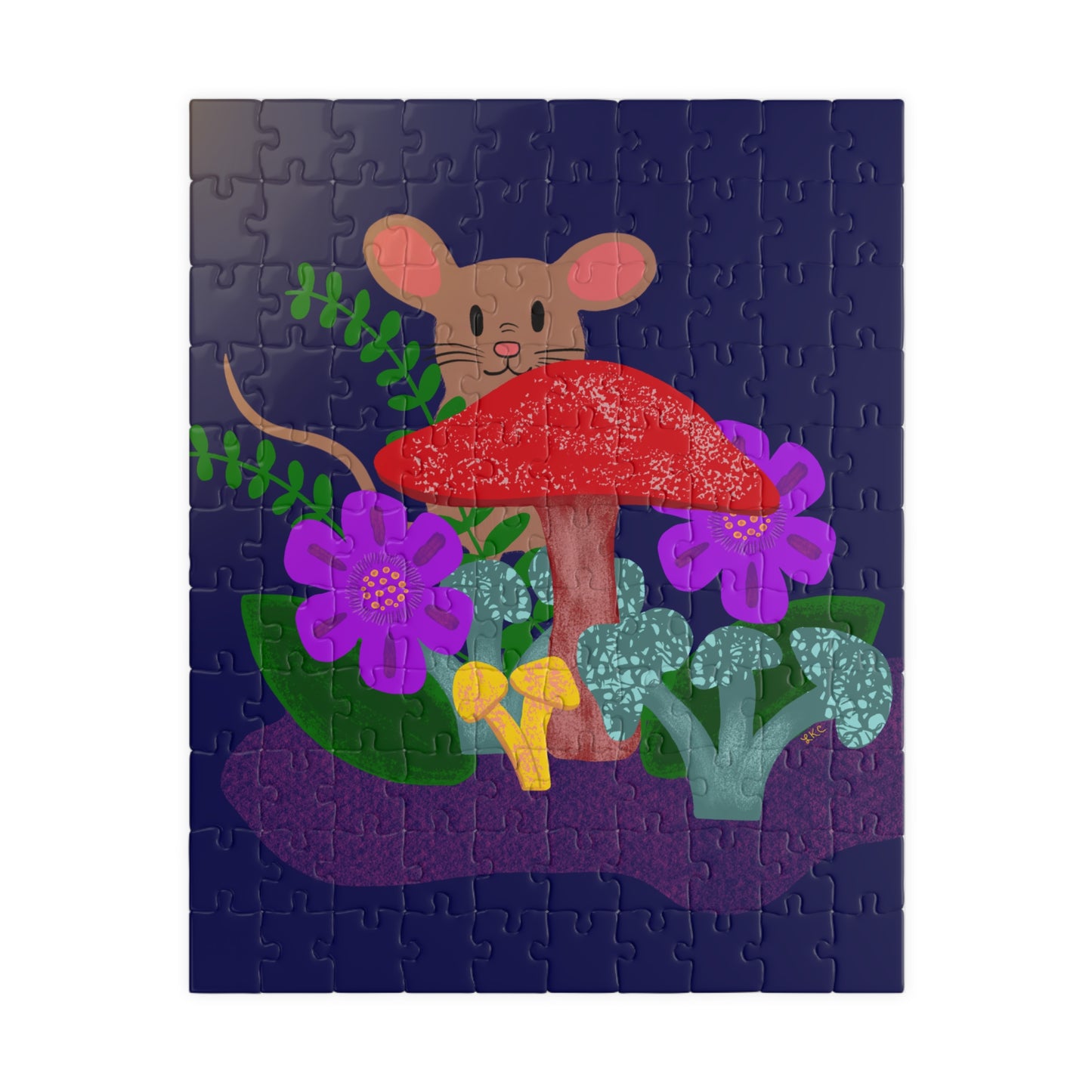 Puzzle, Mocha Mouse in Mushroom Forest, Jigsaw Puzzle, Family Fun, 110-520 Pieces
