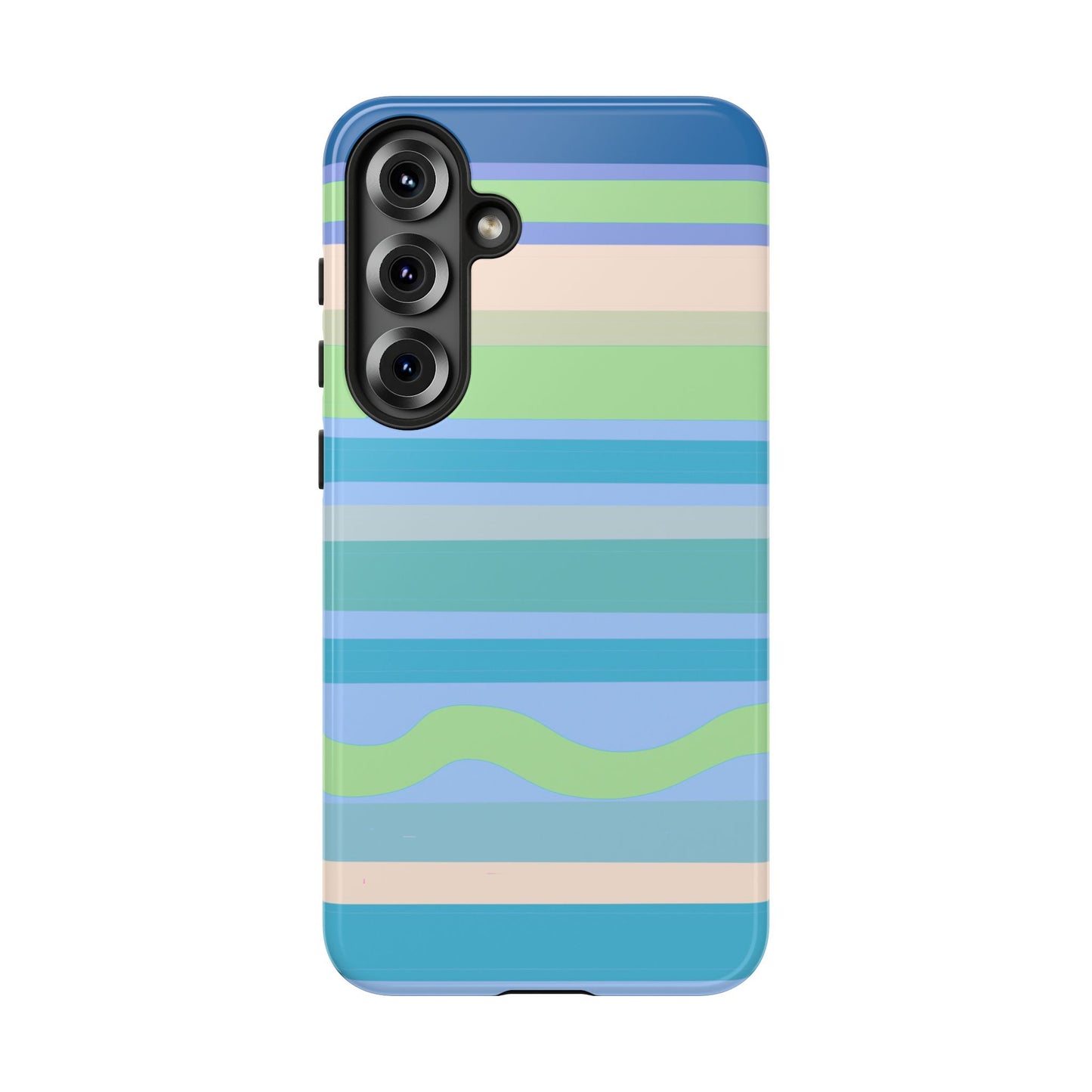 Cool Blue Stripes Phone Case| Tough Case