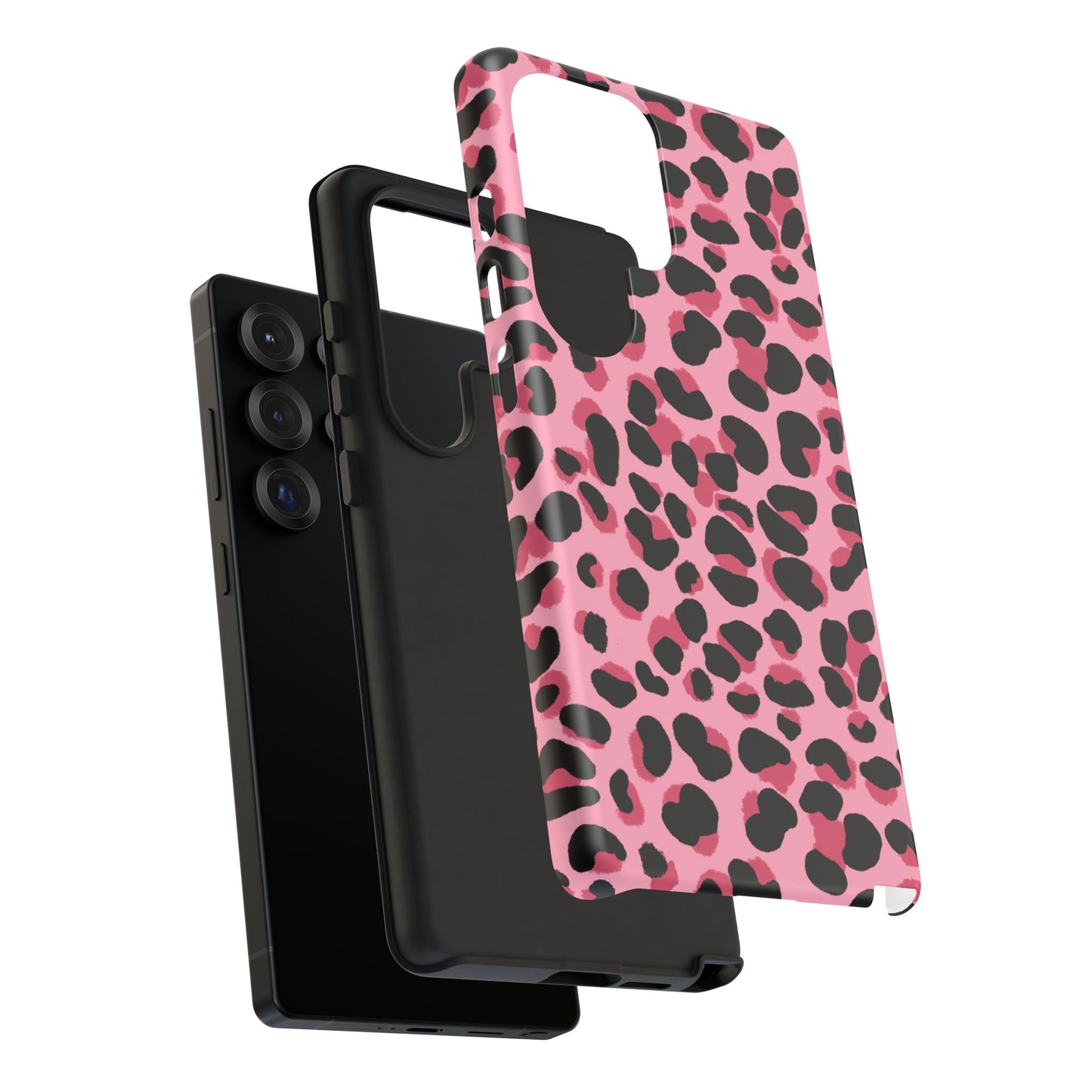 Phone Case, Pink Leopard Print Design, Tough Phone Case