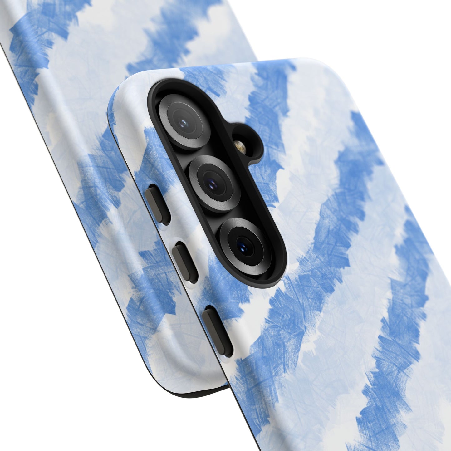 Chunky Blue Stripes Phone Case| Tough Case