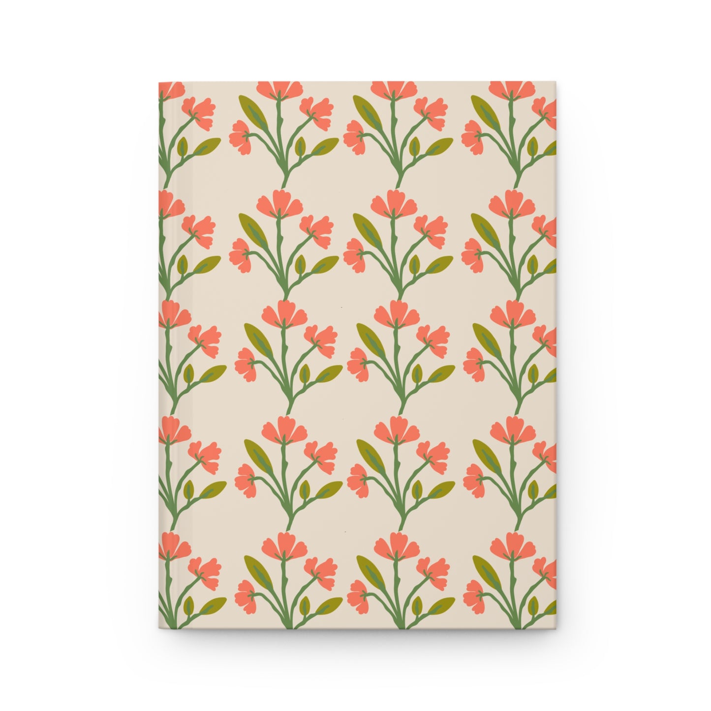 Journal, Hard Cover, Peachy Pink Floral Design