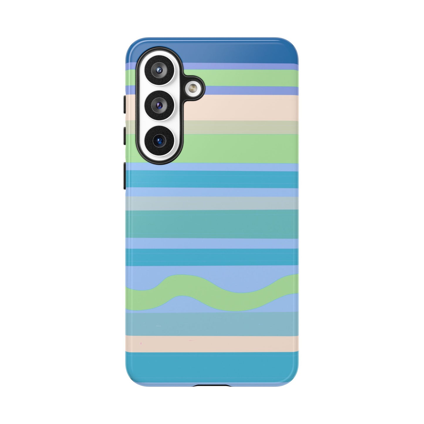 Cool Blue Stripes Phone Case| Tough Case