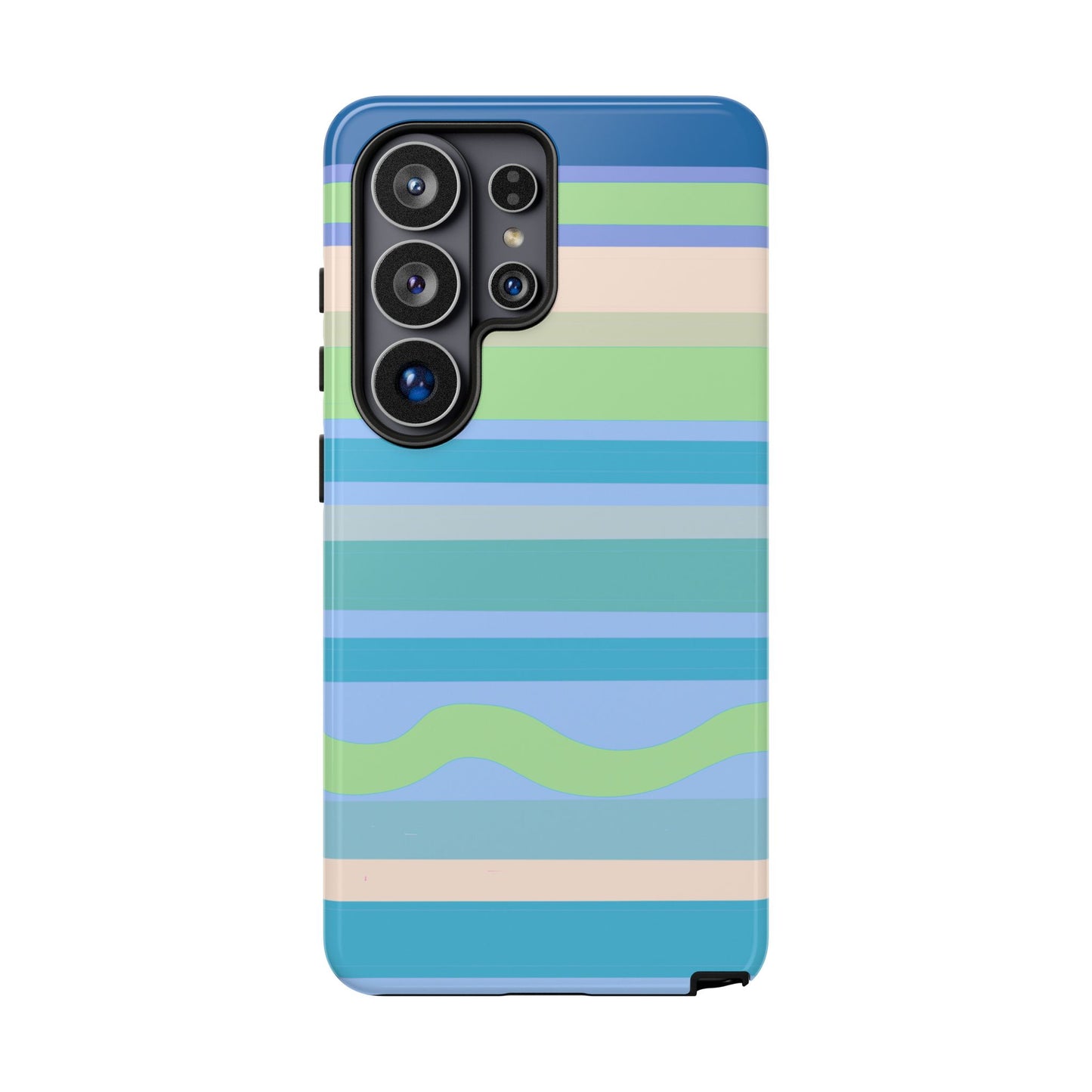 Cool Blue Stripes Phone Case| Tough Case
