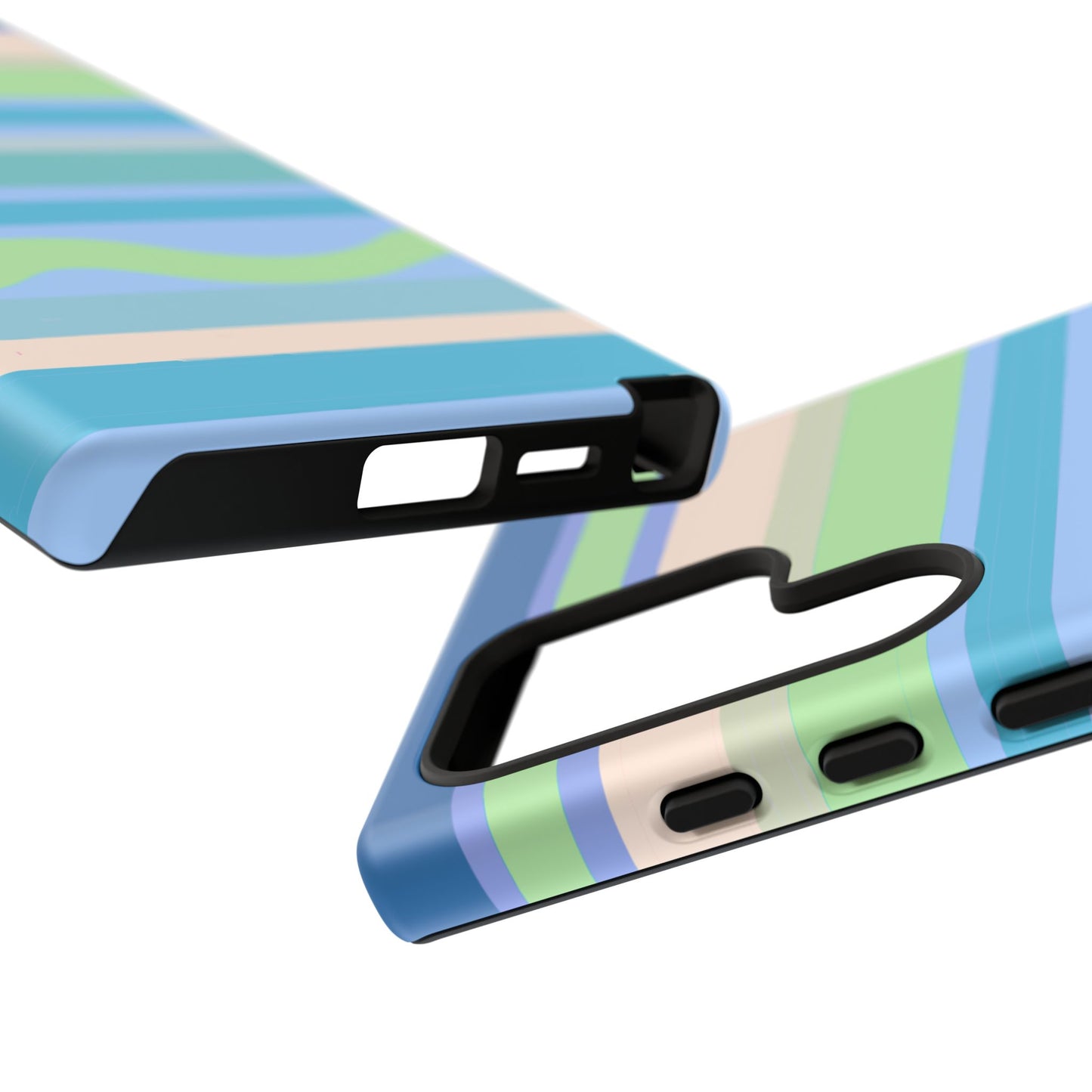 Cool Blue Stripes Phone Case| Tough Case