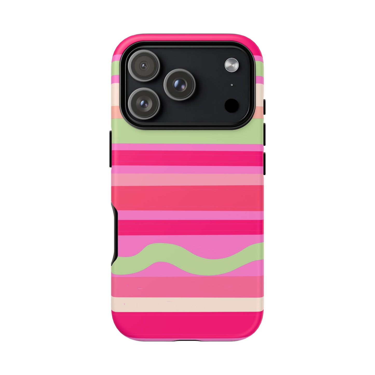 Candyland Pink Stripes Phone Case| Tough Case
