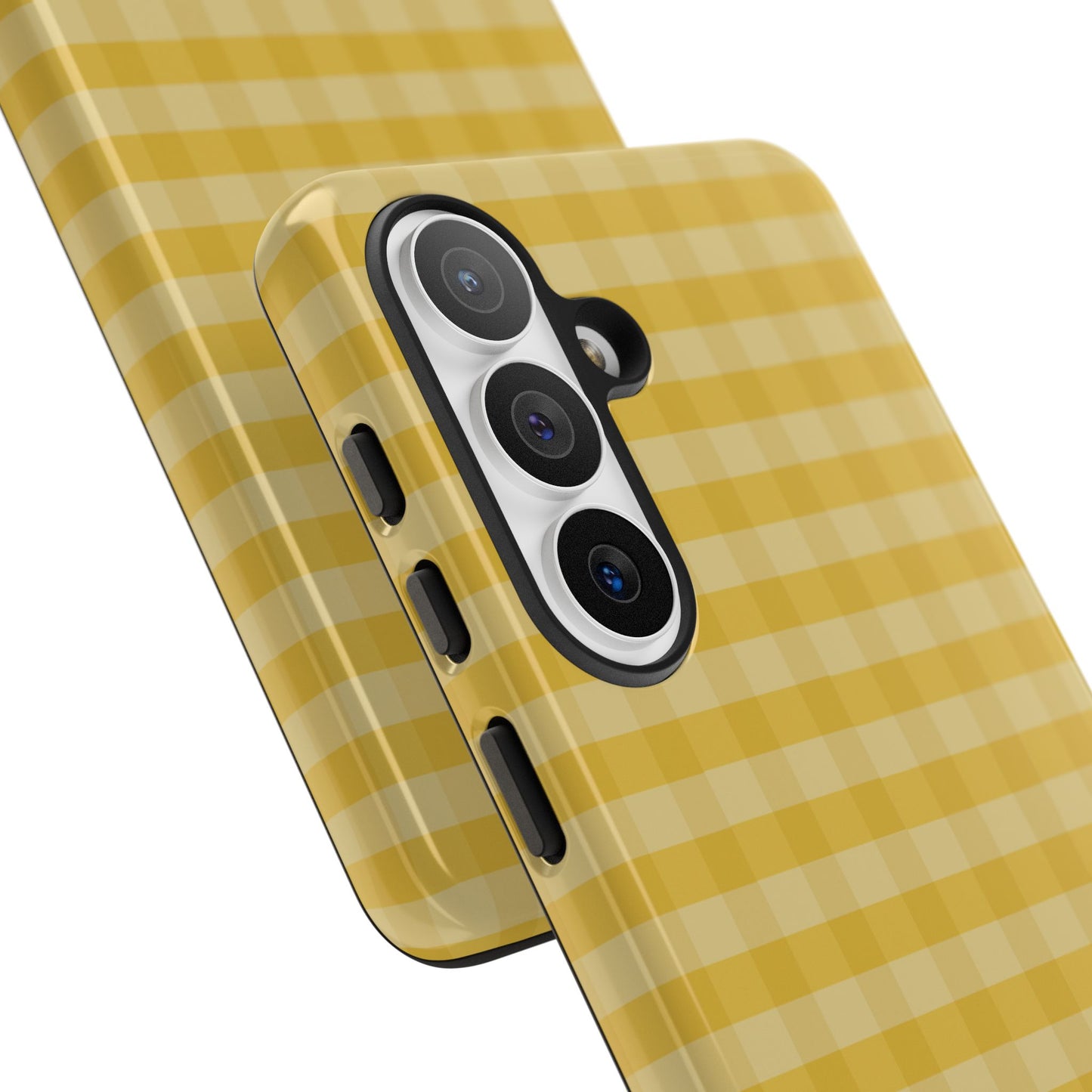 Phone Case, Yellow Gingham Design, Tough Phone Case