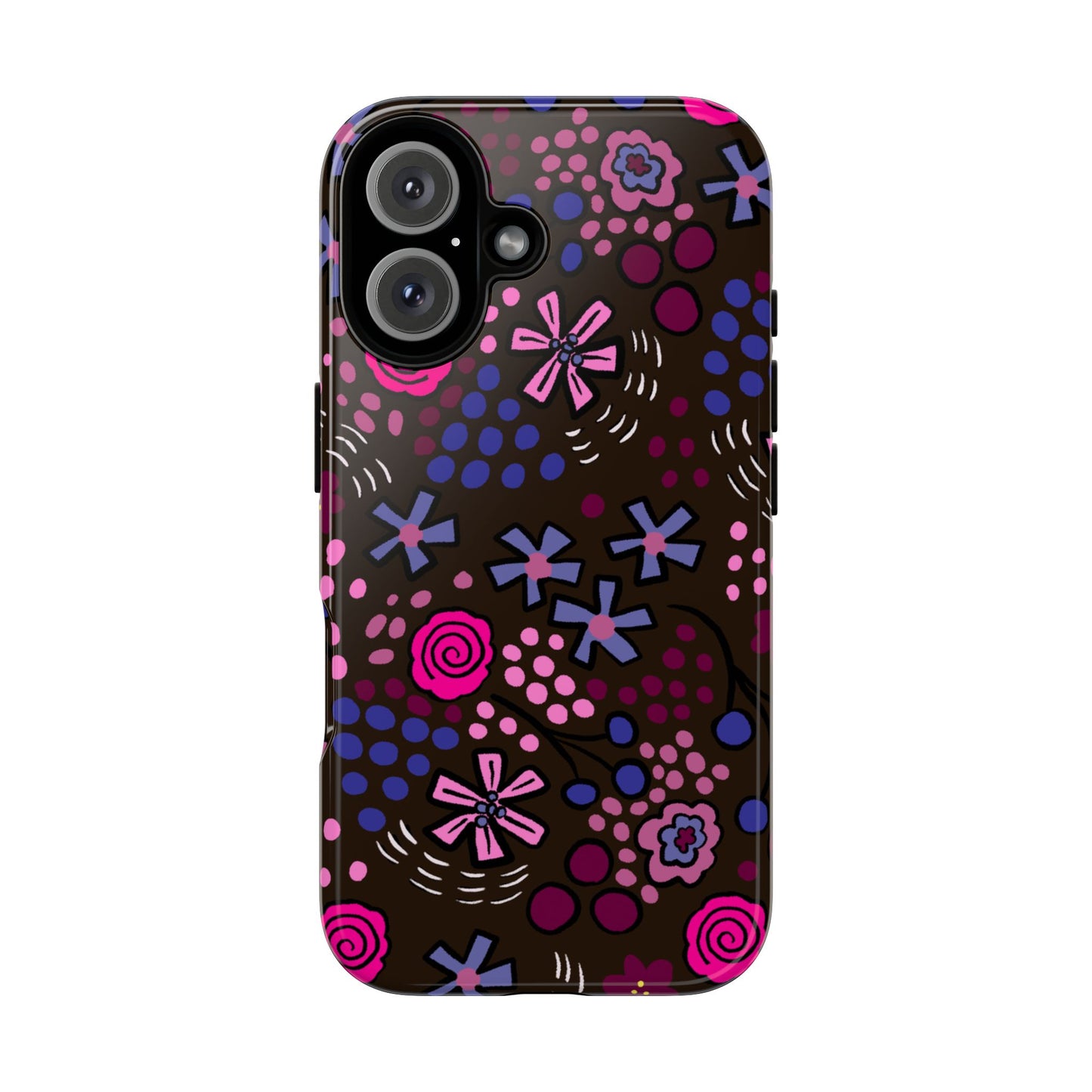 Phone Case, Deep Floral Design, Tough Phone Case