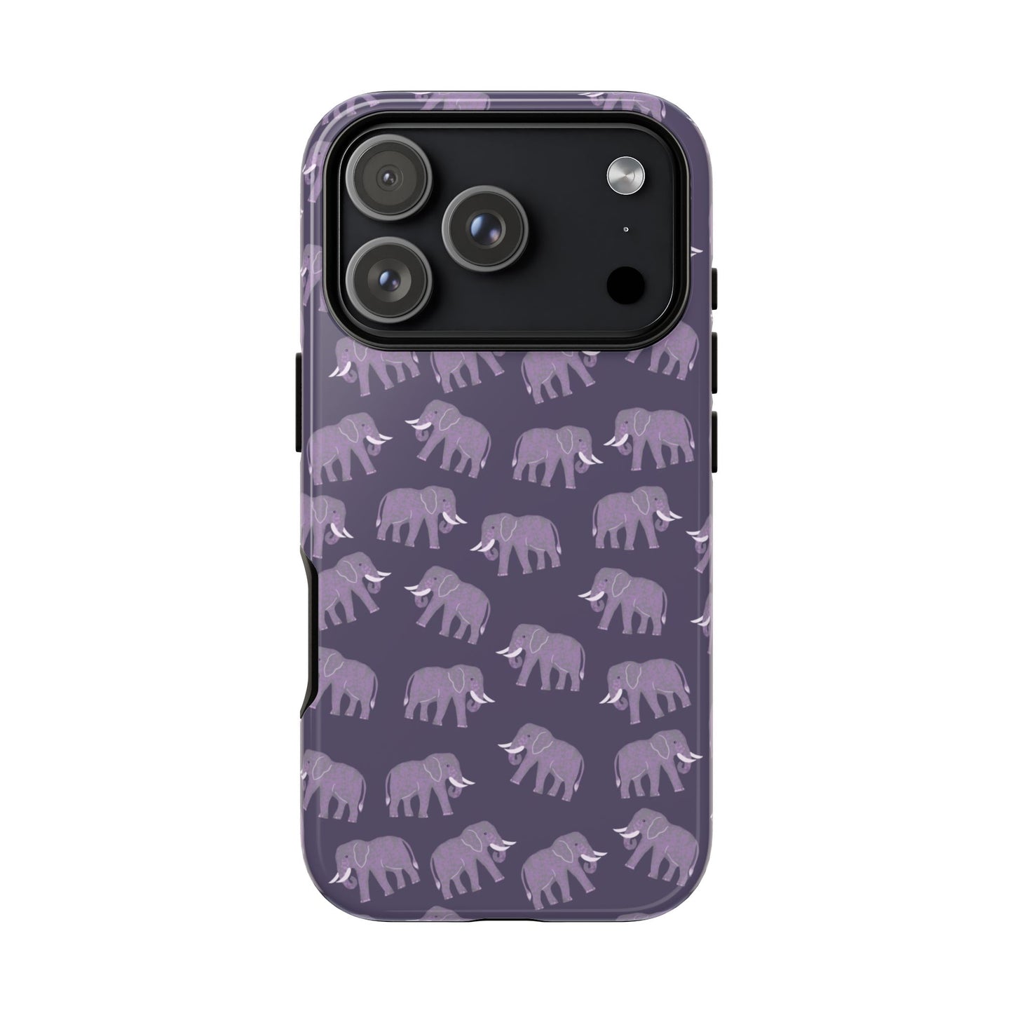 Phone Case — Elephants on Gray