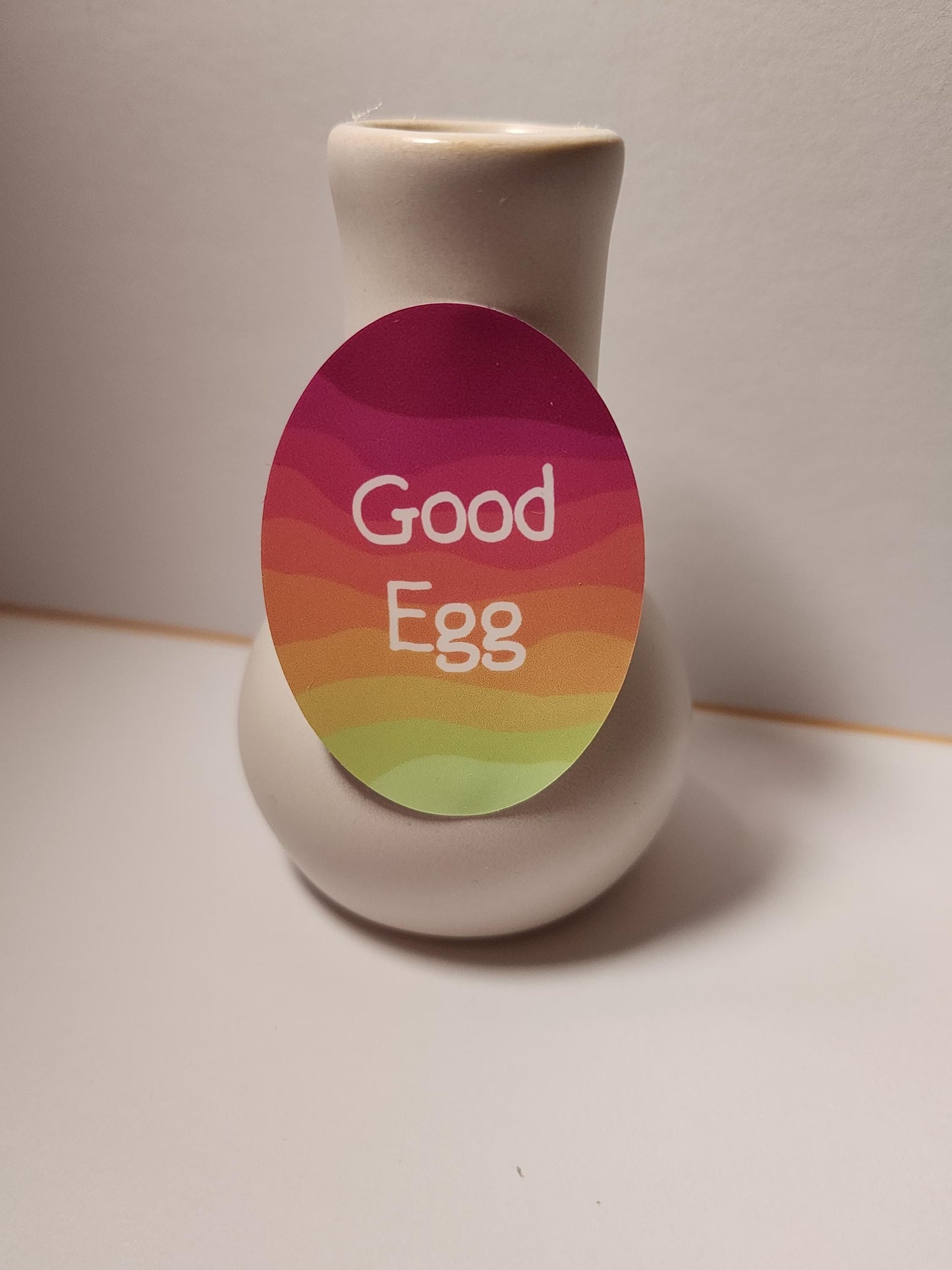 Sticker, "Good Egg" Colorful Egg Sticker, Choose Color, Vinyl, Die-Cut, 3 Inch