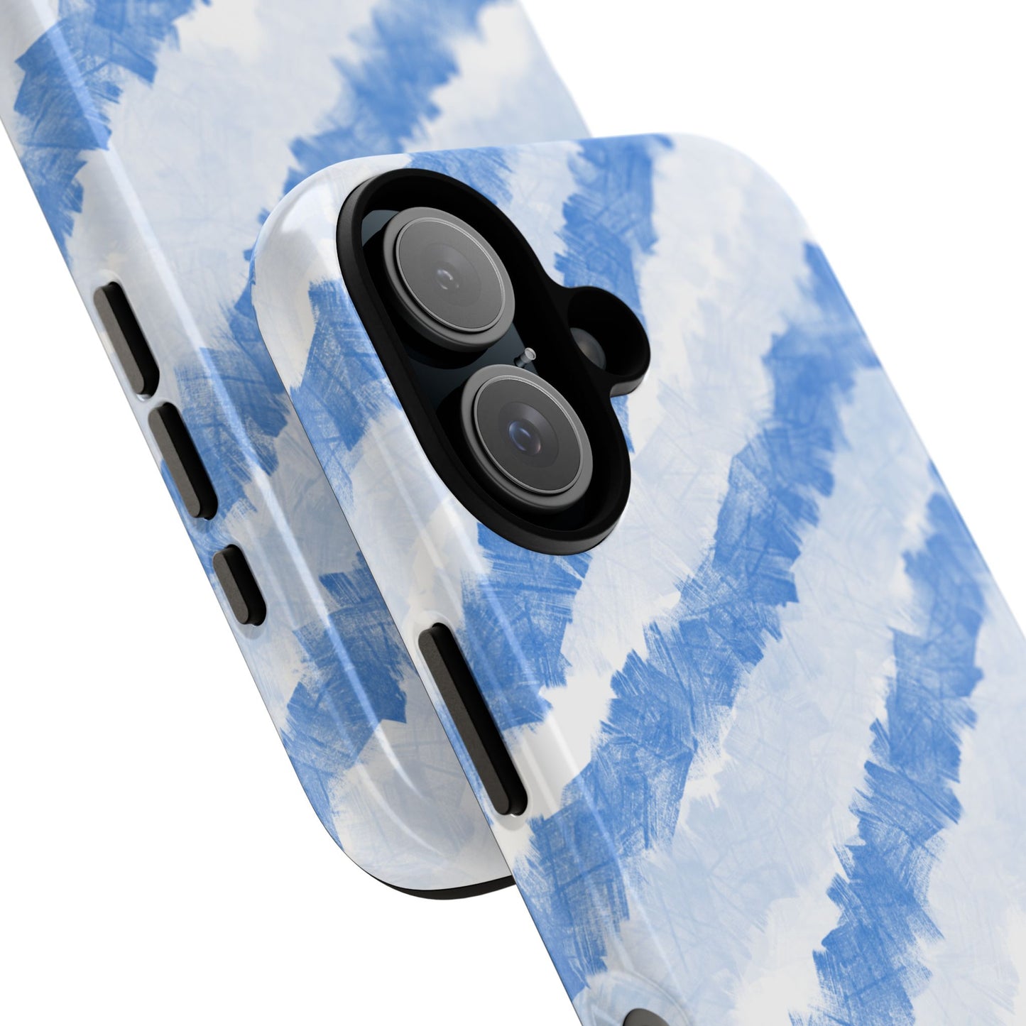 Chunky Blue Stripes Phone Case| Tough Case