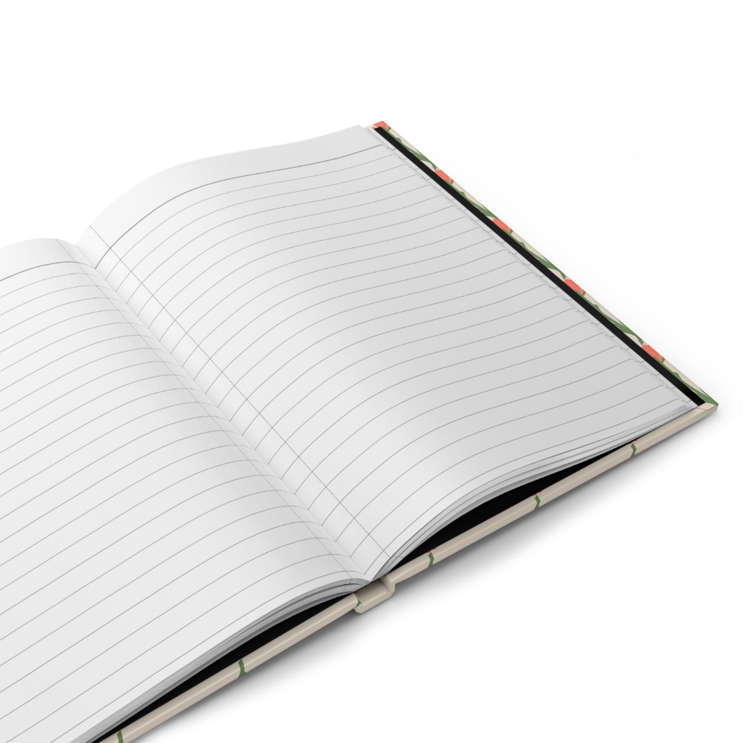 Journal, Hard Cover, Peachy Pink Floral Design