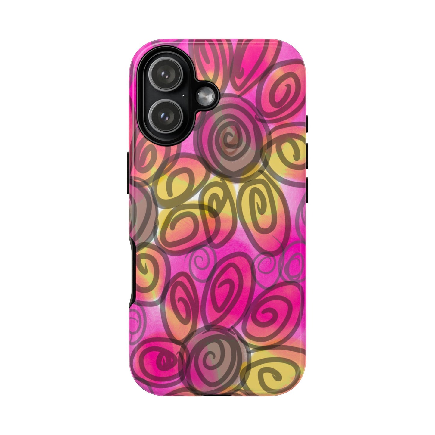 Wonky Pink Floral Phone Case| Tough Case