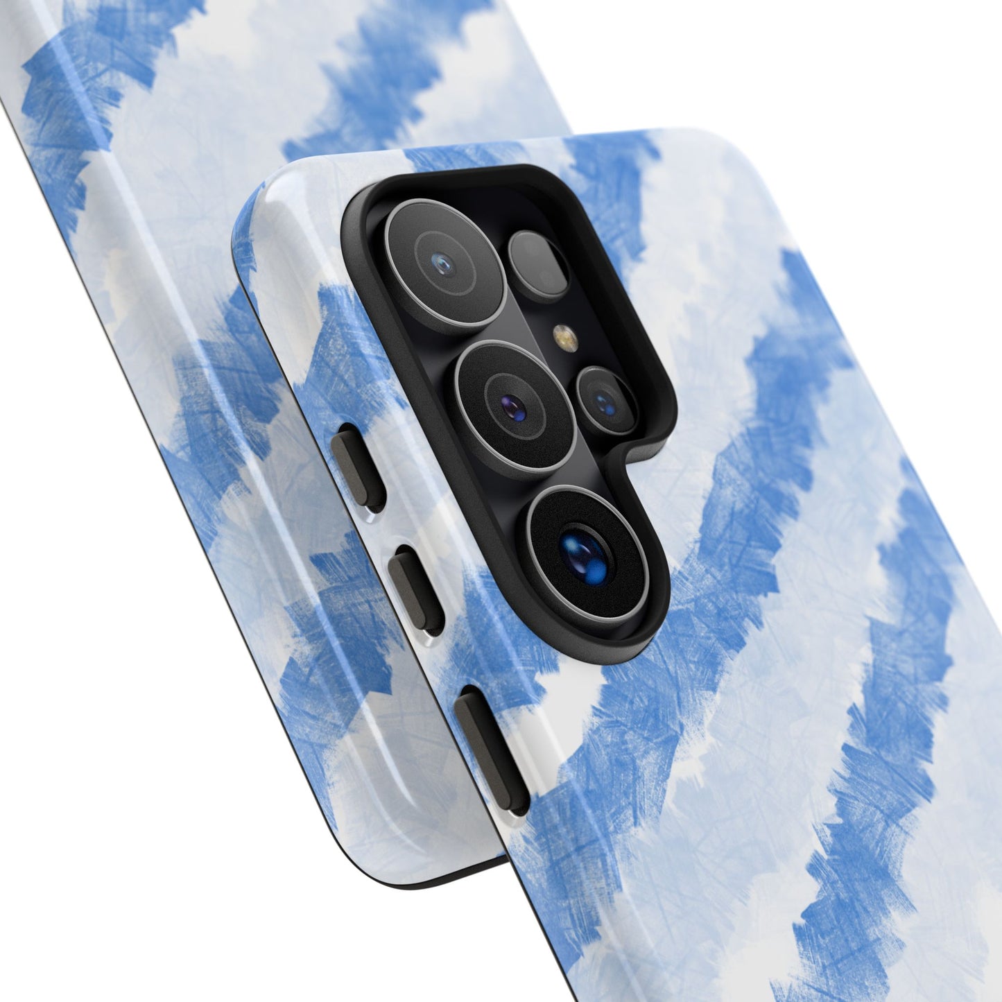 Chunky Blue Stripes Phone Case| Tough Case