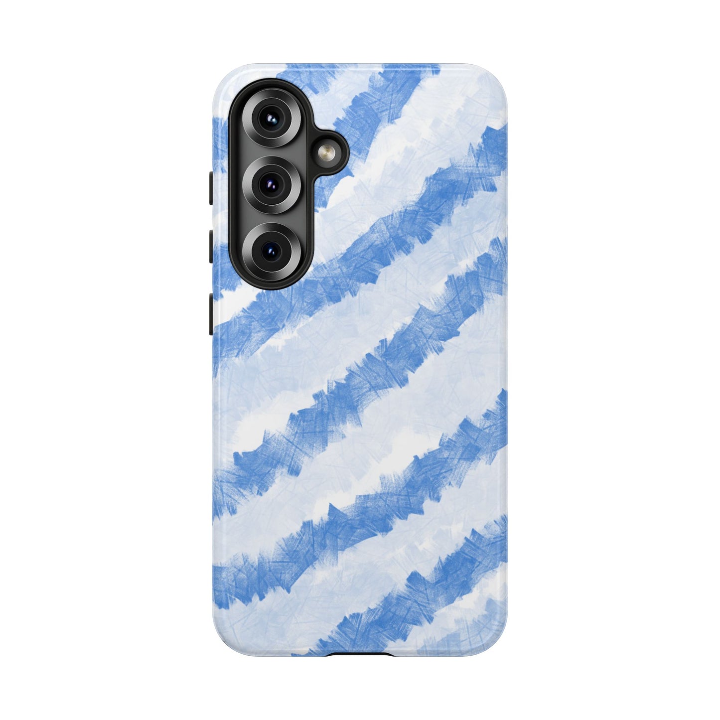 Chunky Blue Stripes Phone Case| Tough Case