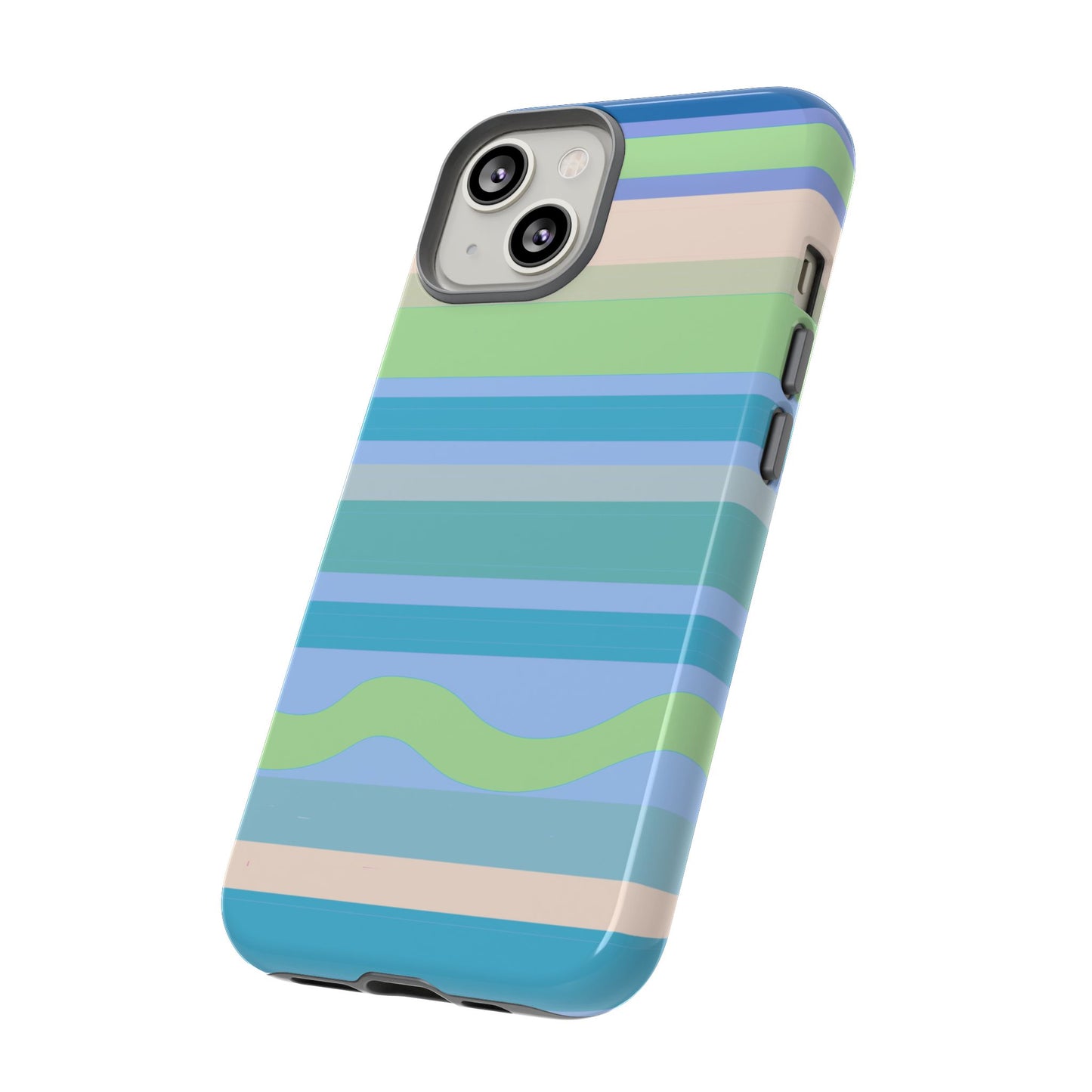 Cool Blue Stripes Phone Case| Tough Case
