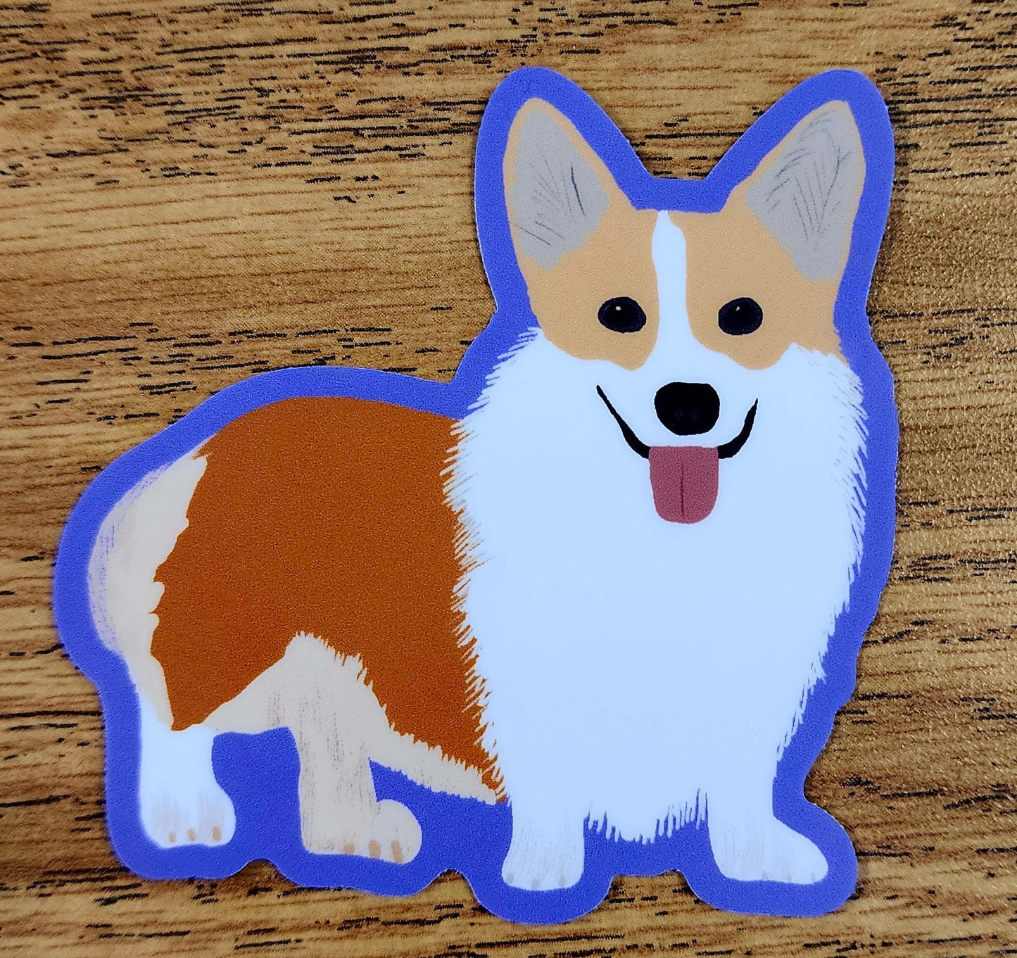 Sticker, Dog, Corgi, Vinyl, Die-Cut, 3 Inch