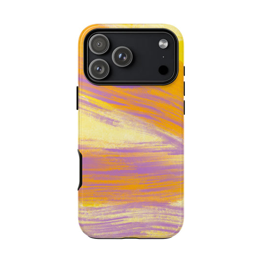 Yellow and Lavender Impressions Phone Case| Tough Case
