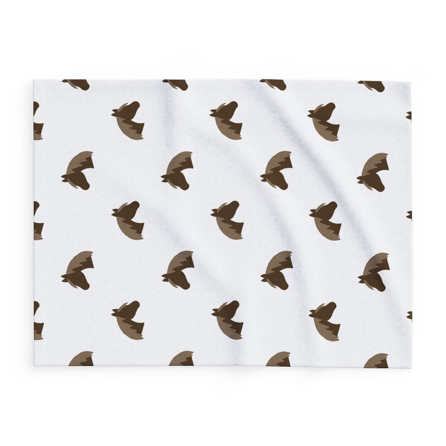 Blanket Fleece With Horse Head Design, Horse Lovers, Year of the Horse, 2 Sizes, Blanket or Throw