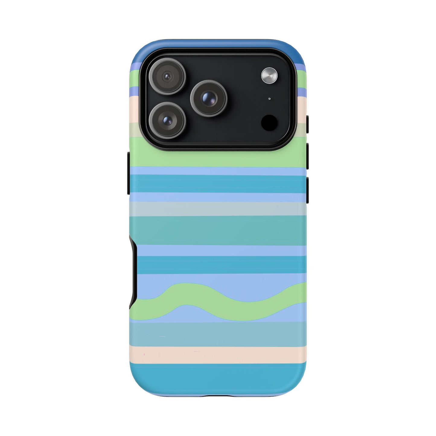 Cool Blue Stripes Phone Case| Tough Case
