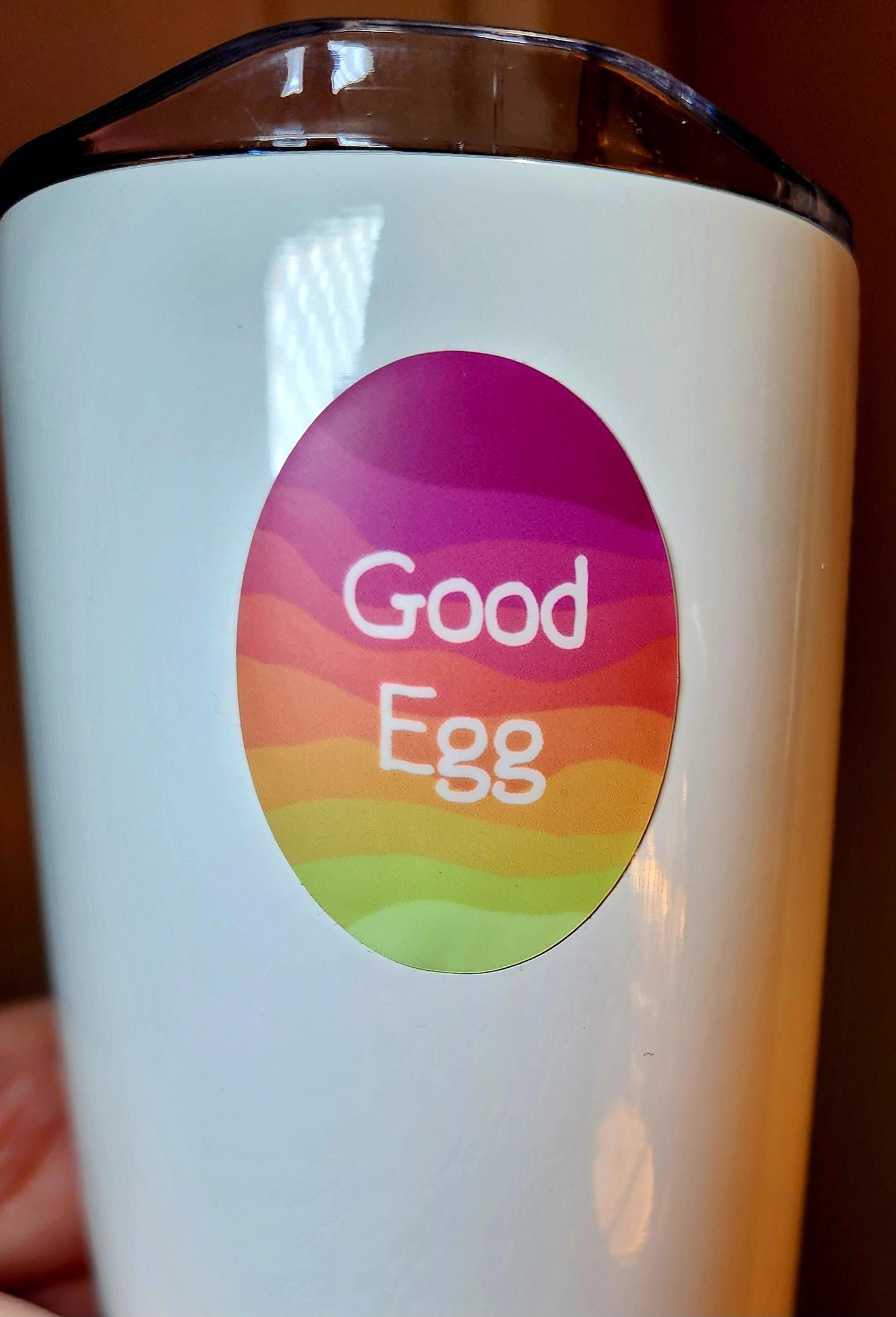Sticker, "Good Egg" Colorful Egg Sticker, Choose Color, Vinyl, Die-Cut, 3 Inch