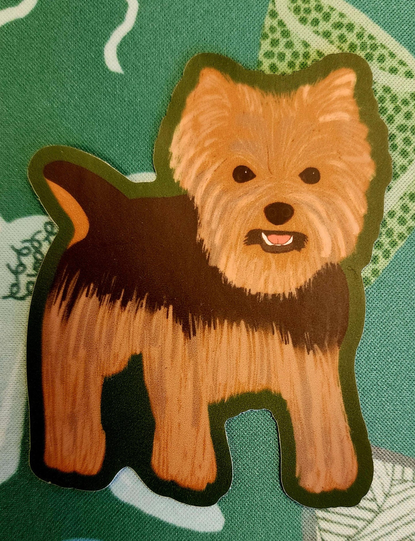 Sticker, Yorkshire Terrier, Yorkie Dog, Vinyl, Die-Cut, 3 Inch