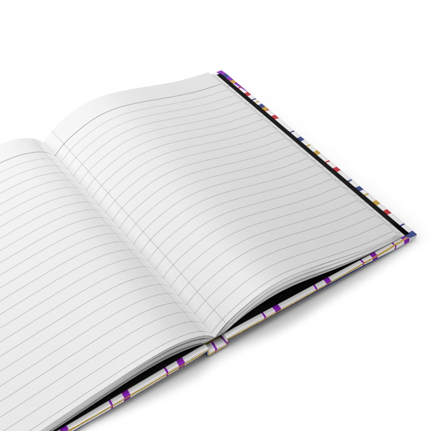 Journal, Hard Cover, Wonky Plaid Design