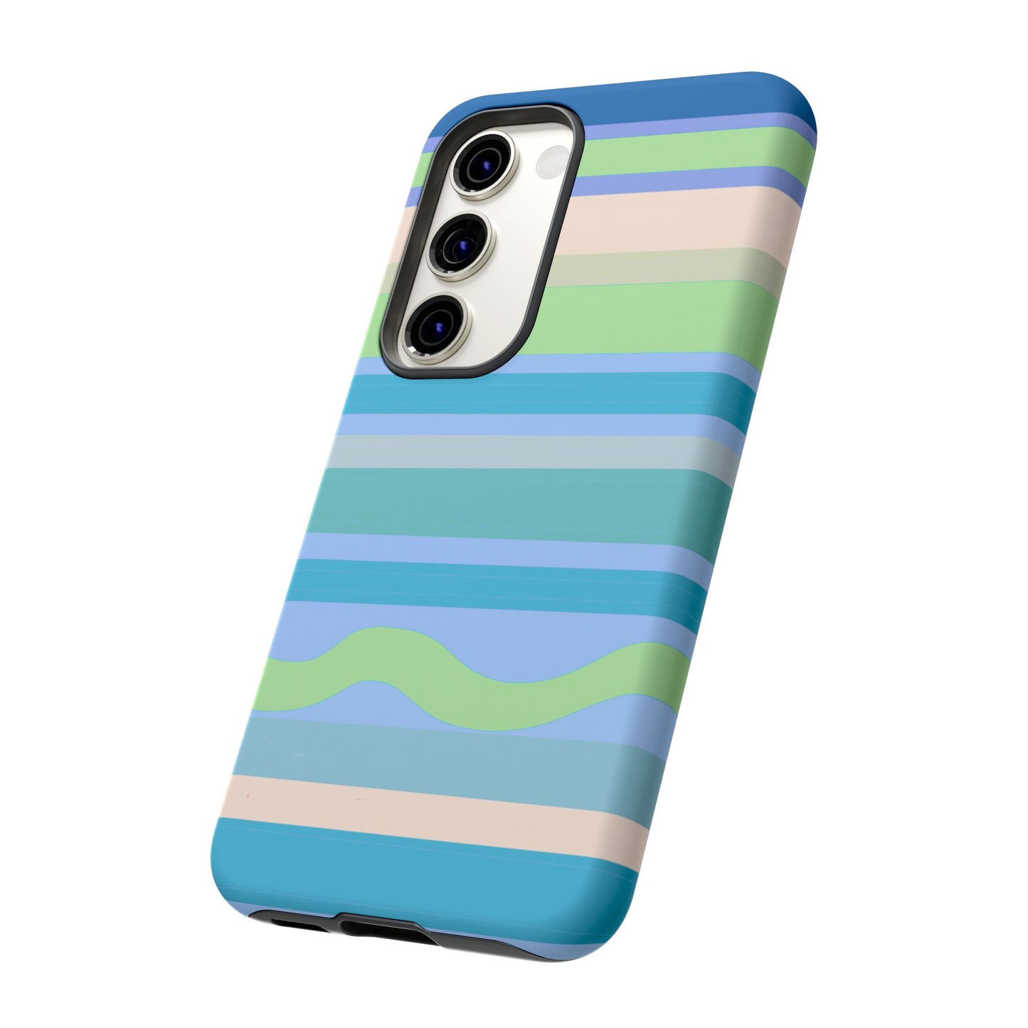 Cool Blue Stripes Phone Case| Tough Case