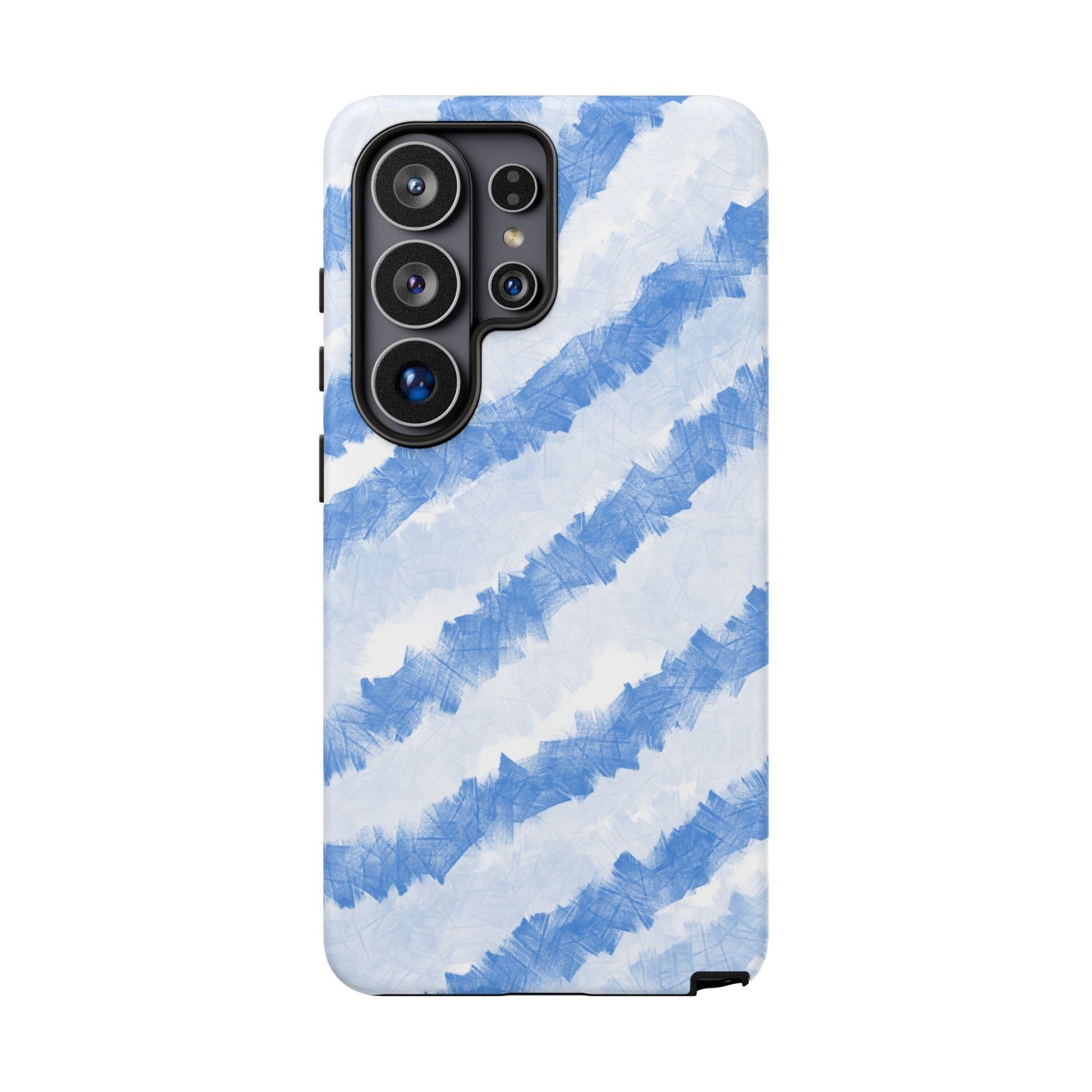Chunky Blue Stripes Phone Case| Tough Case