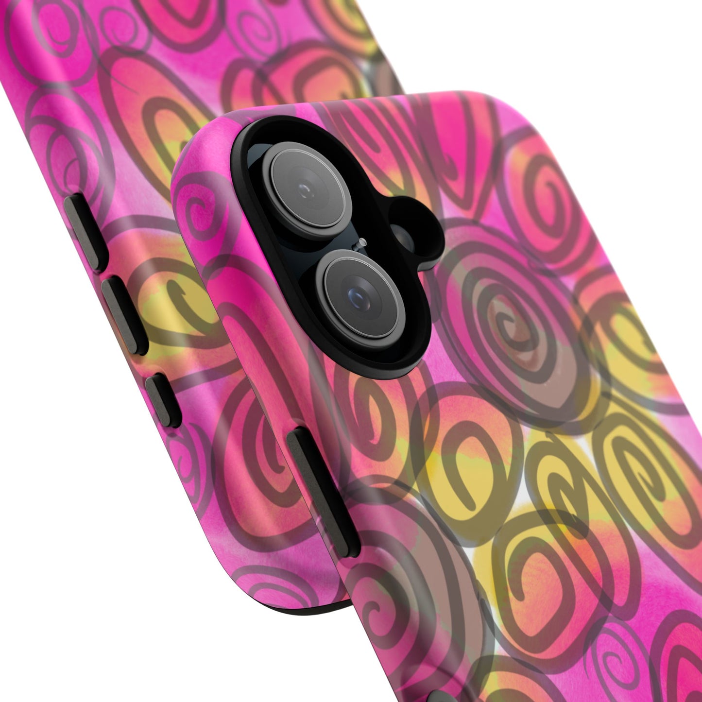 Wonky Pink Floral Phone Case| Tough Case