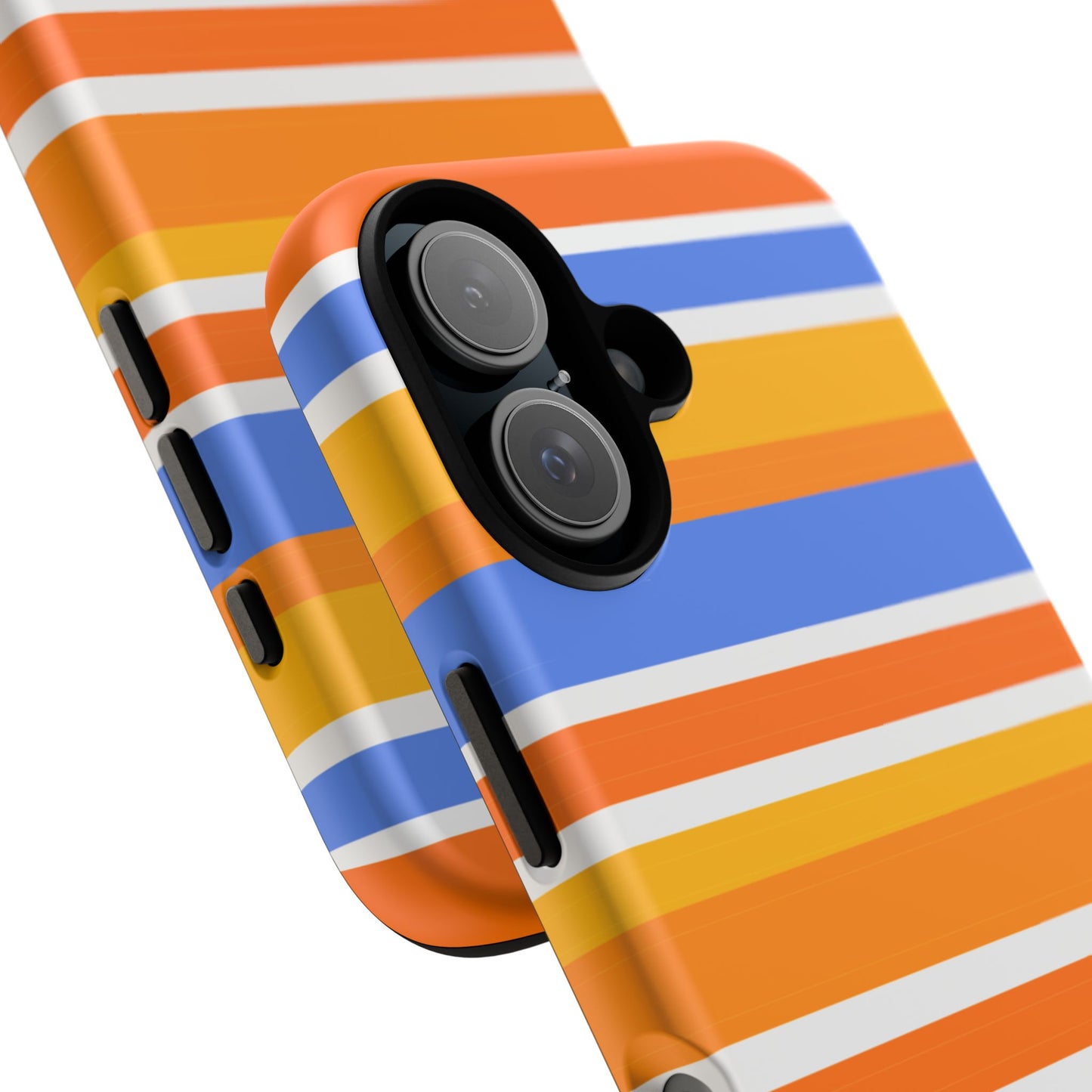 Citrus Orange Stripes Phone Case| Tough Case