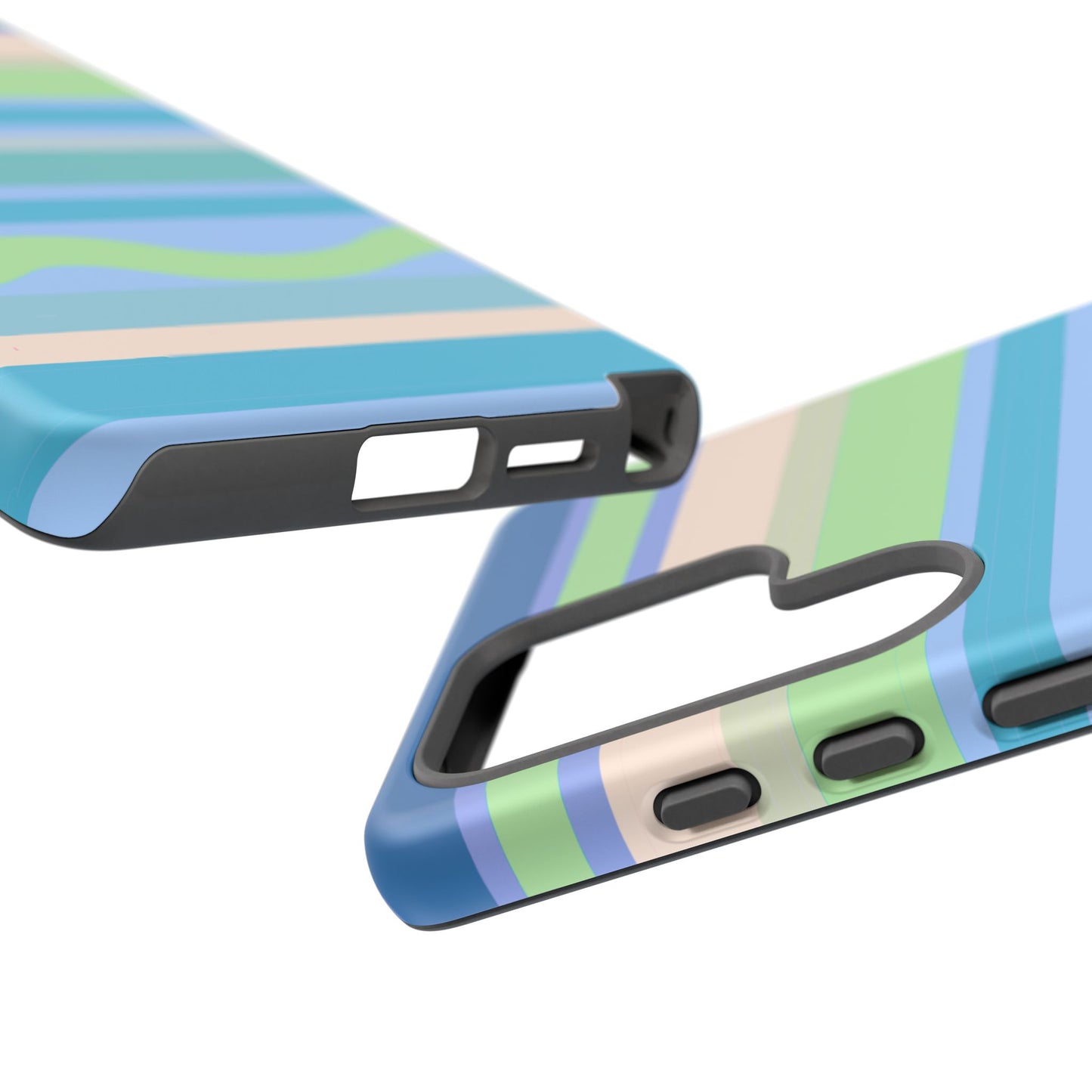 Cool Blue Stripes Phone Case| Tough Case