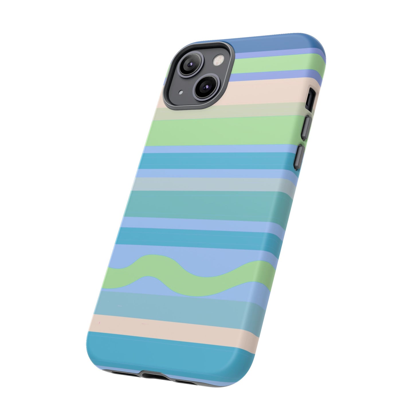 Cool Blue Stripes Phone Case| Tough Case