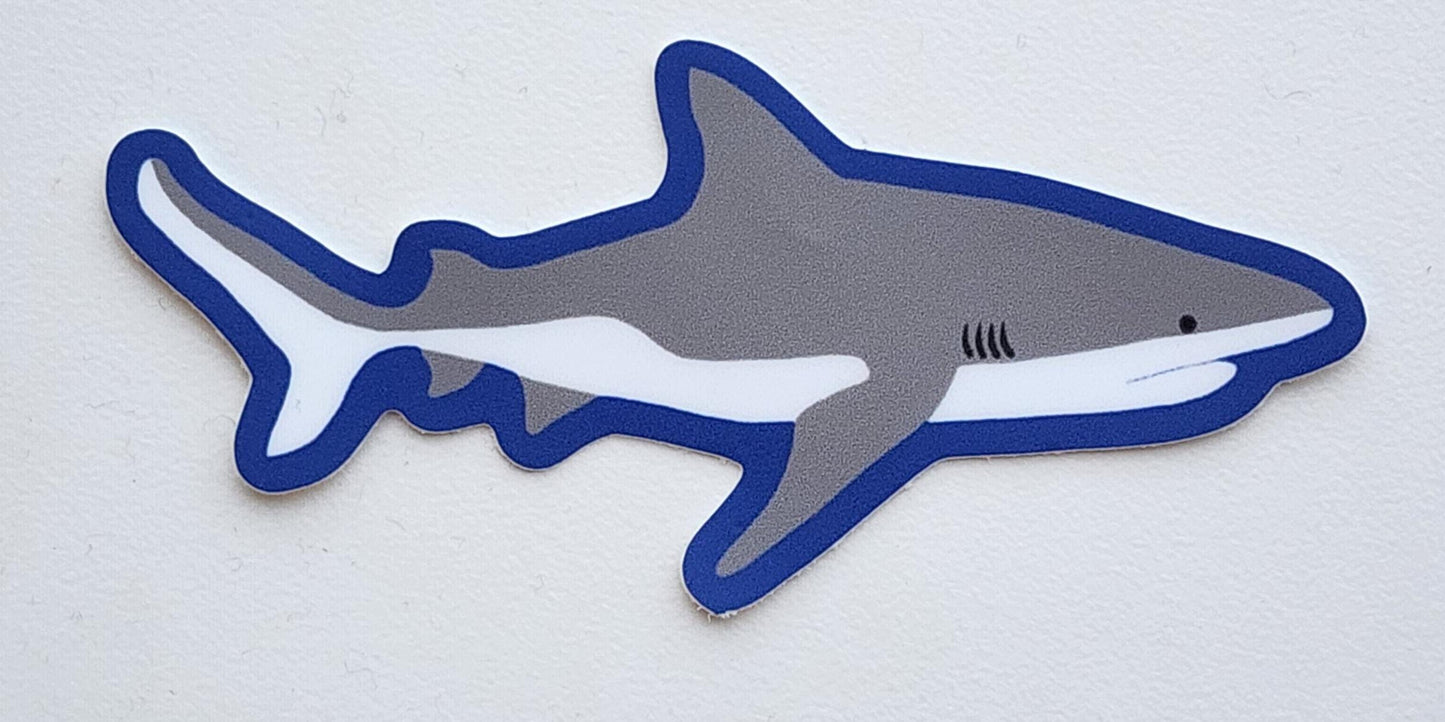 Bull Shark Sticker: Marine Life Vinyl Decal (3 inch)