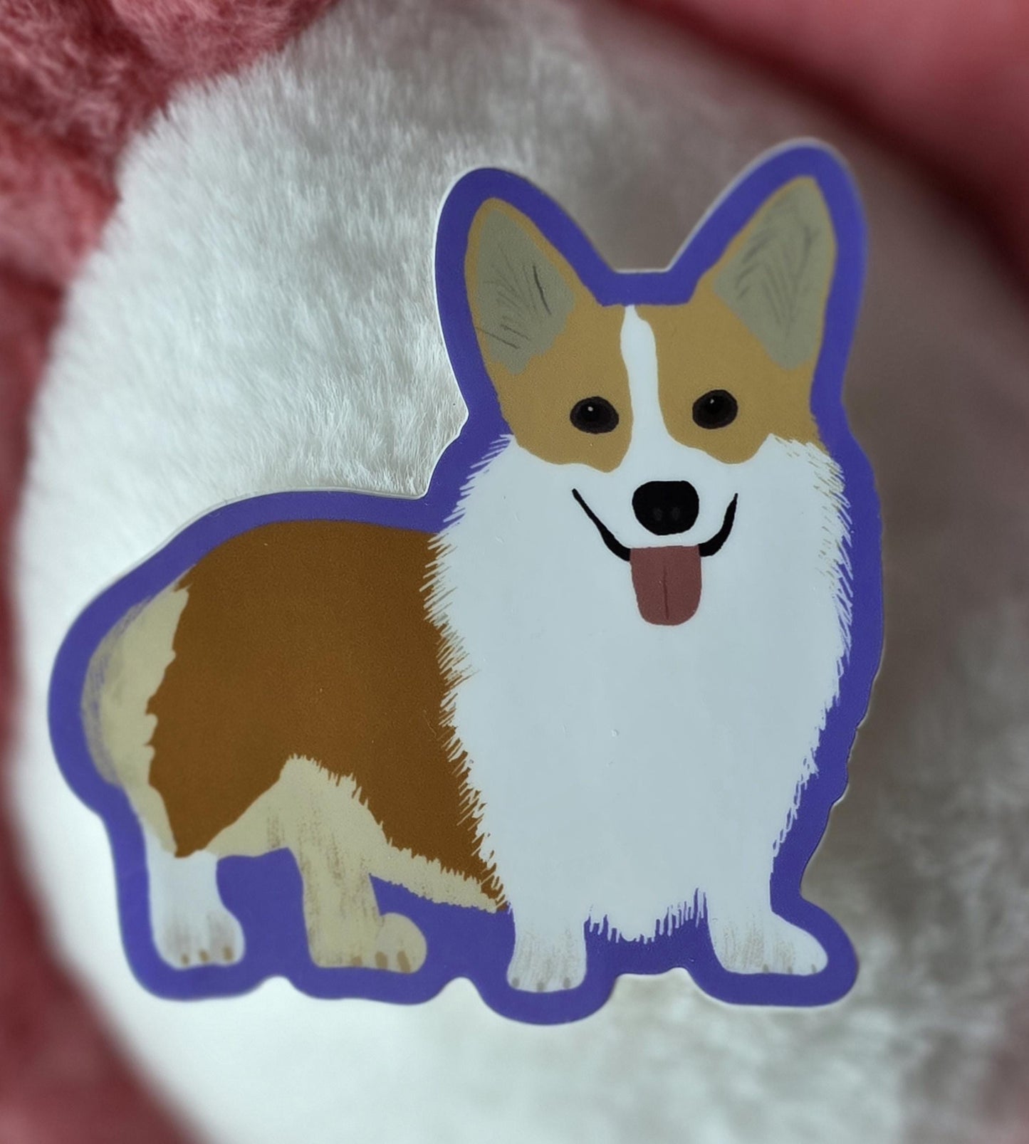 Sticker, Dog, Corgi, Vinyl, Die-Cut, 3 Inch