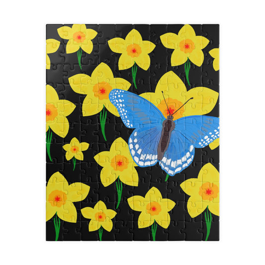 Butterfly Daffodil Puzzle for Family Fun, Gift Idea, 110-520 Pieces