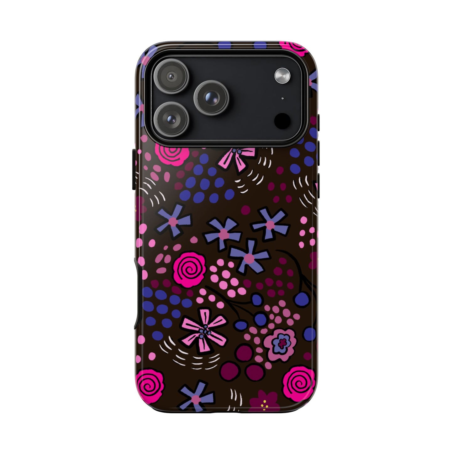 Phone Case, Deep Floral Design, Tough Phone Case