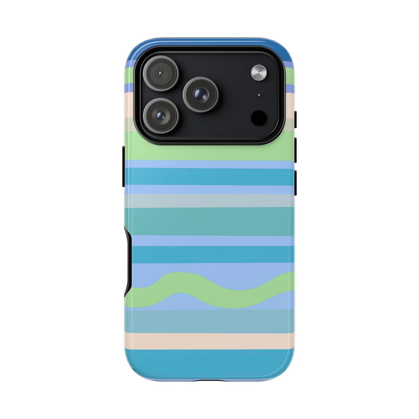 Cool Blue Stripes Phone Case| Tough Case
