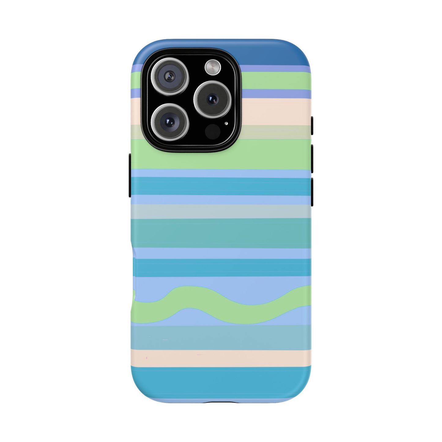 Cool Blue Stripes Phone Case| Tough Case