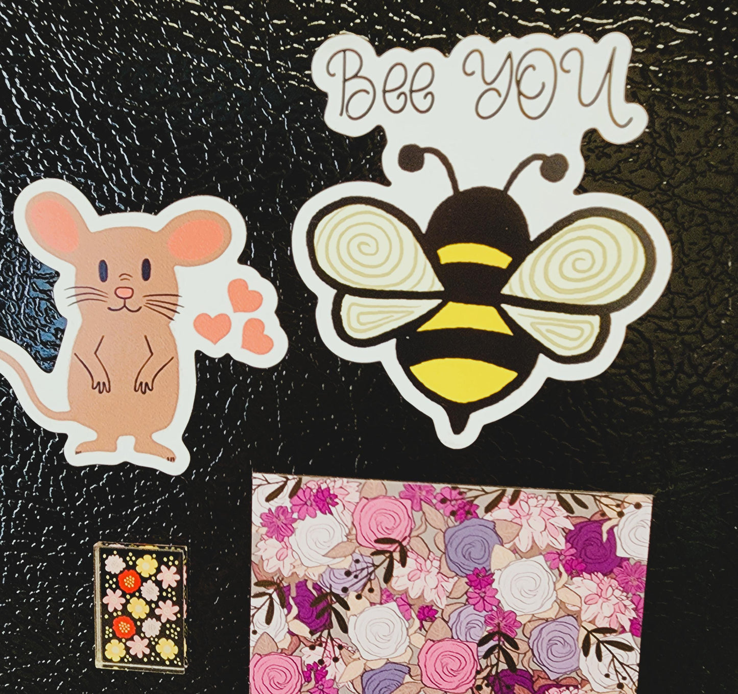 Magnet, Message "Bee You" With Bee Illustration, Die-Cut