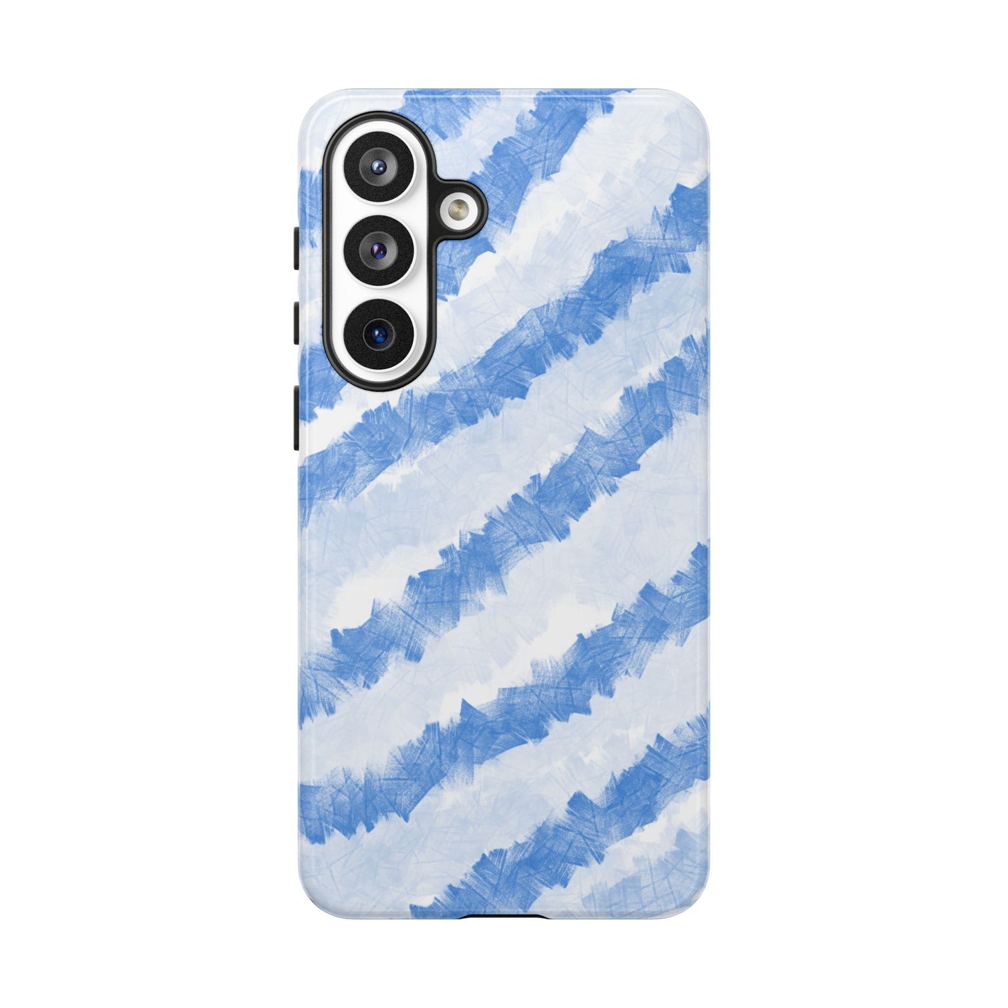 Chunky Blue Stripes Phone Case| Tough Case