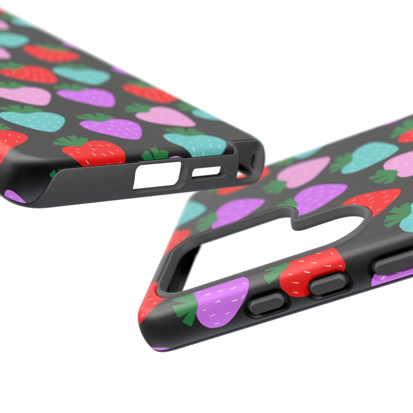 Phone Case, Playful Strawberry Design, Tough Phone Case