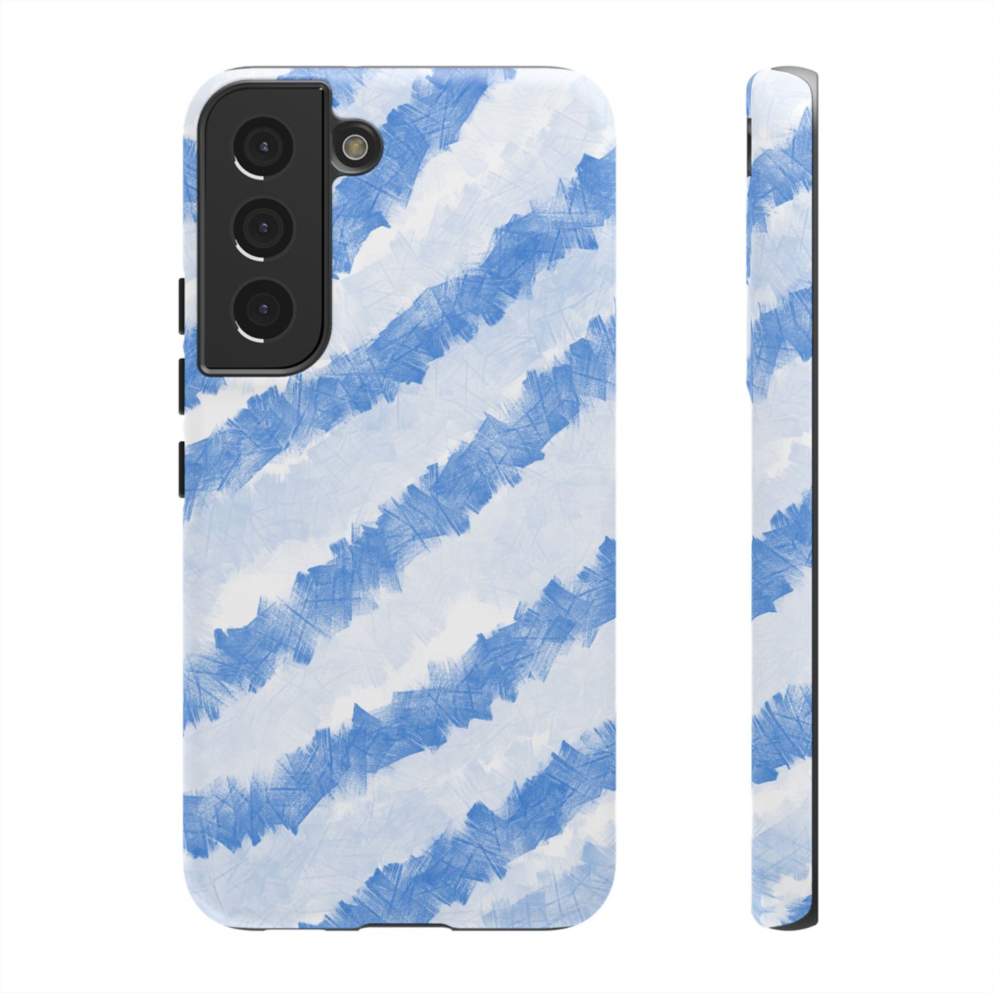 Chunky Blue Stripes Phone Case| Tough Case