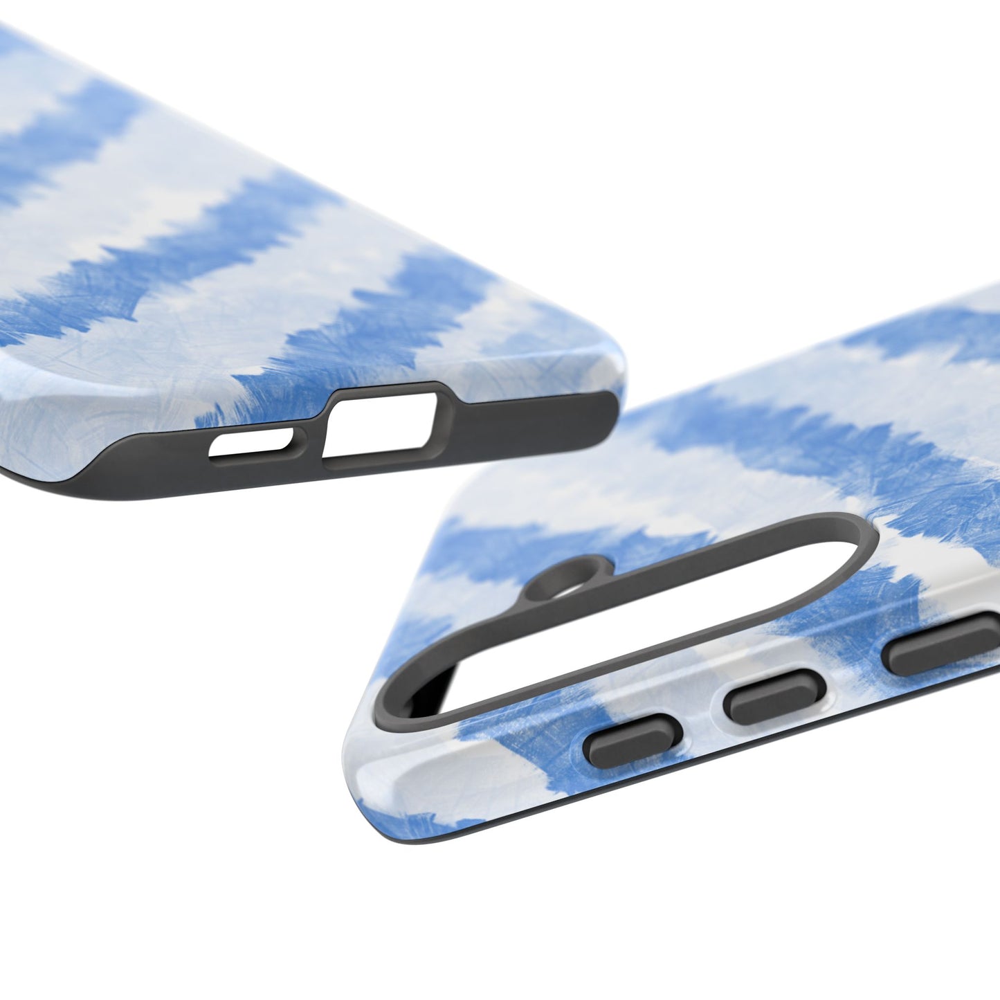 Chunky Blue Stripes Phone Case| Tough Case