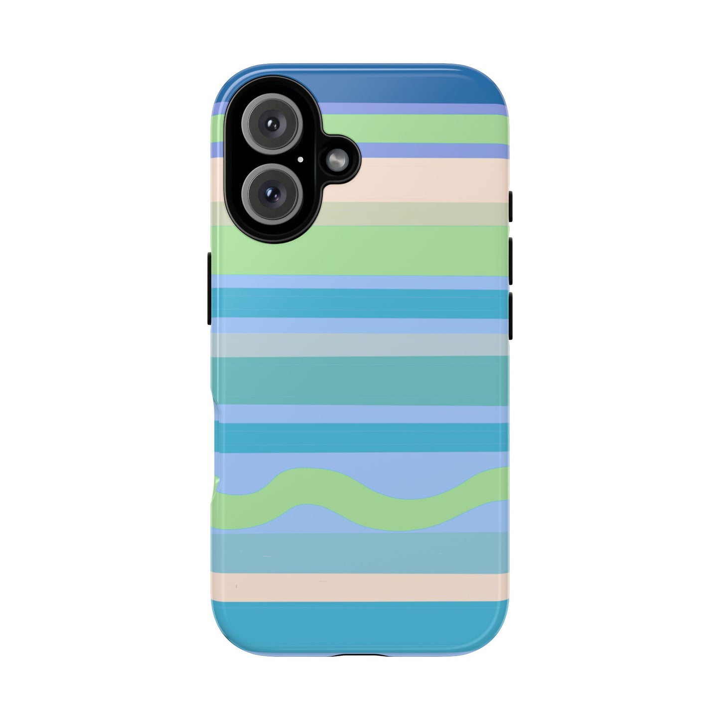 Cool Blue Stripes Phone Case| Tough Case